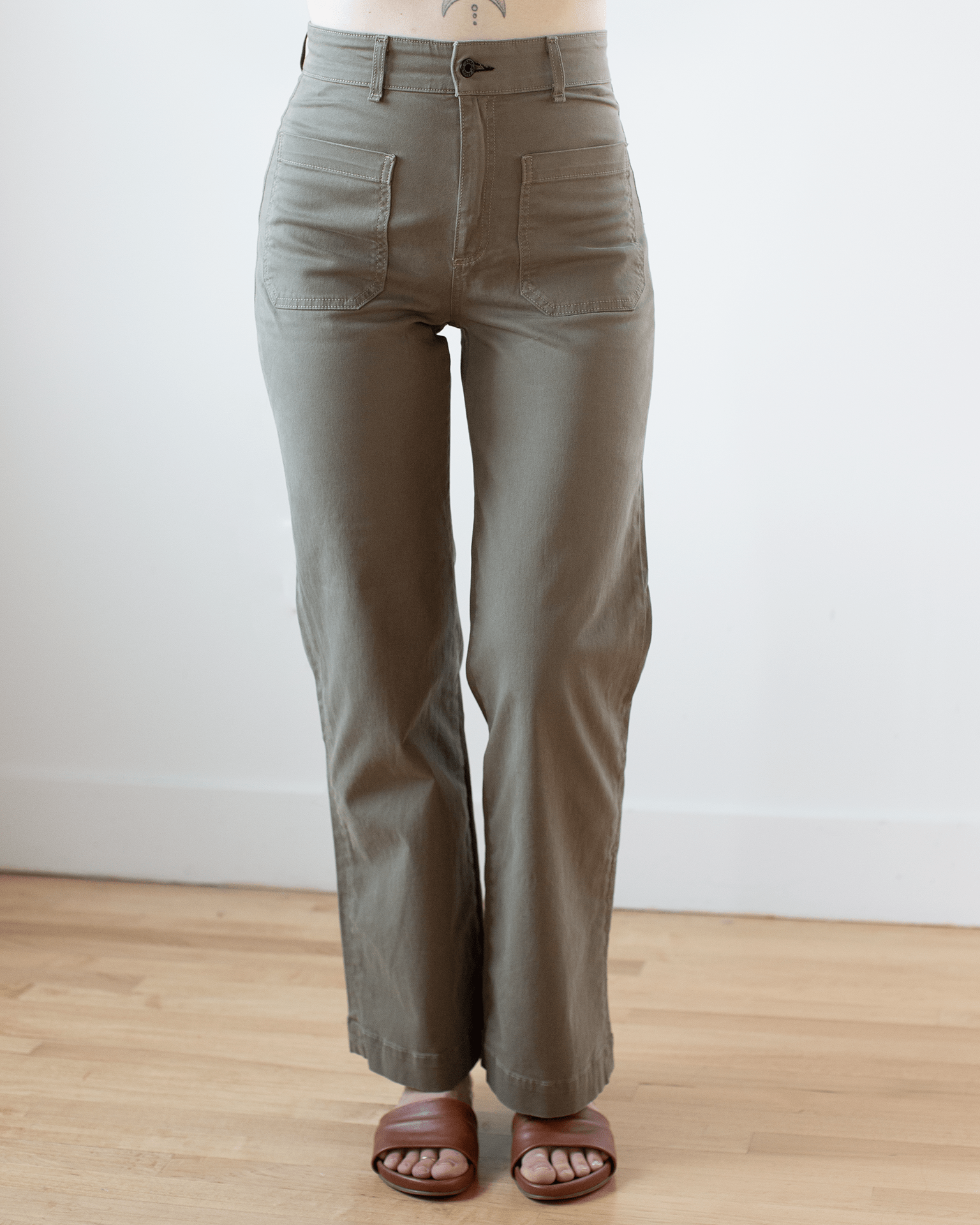 Sailor Twill Pant in Olive
