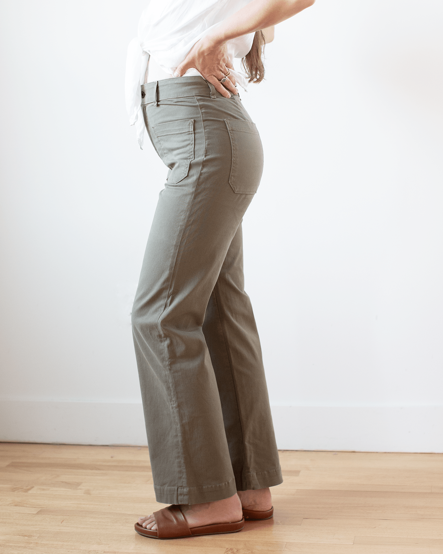 Sailor Twill Pant in Olive