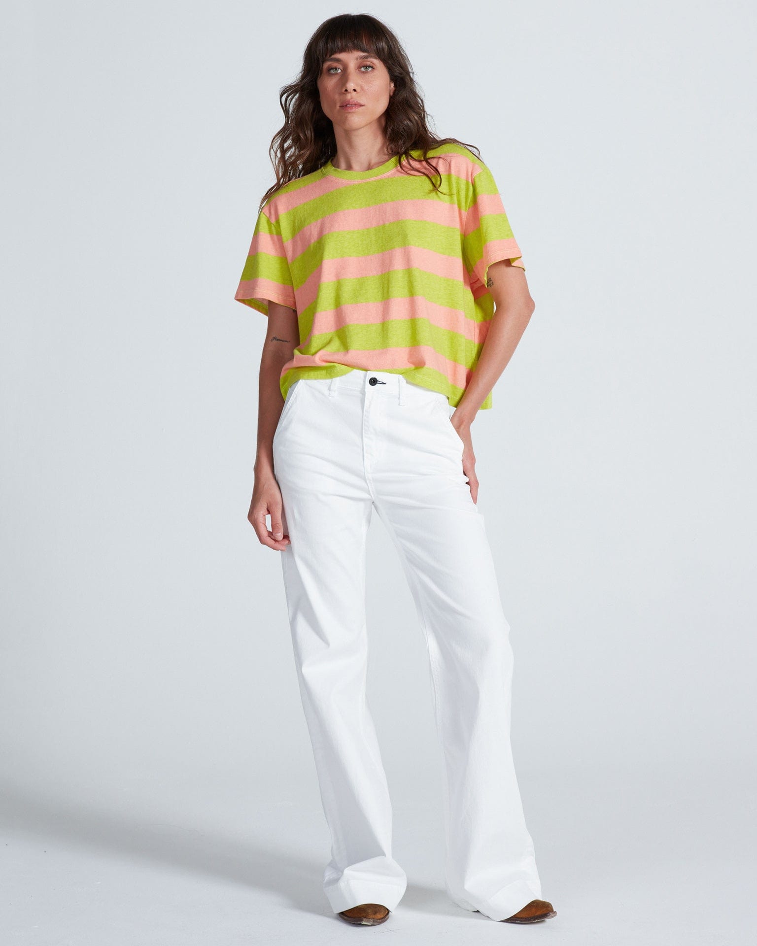 Twill Trouser in Ivory