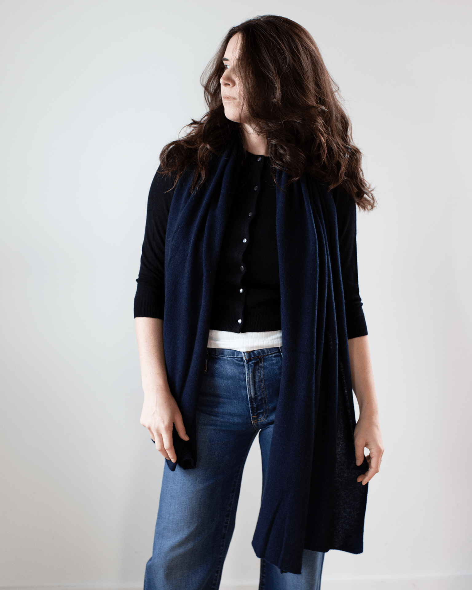 Featherweight Wrap in Navy