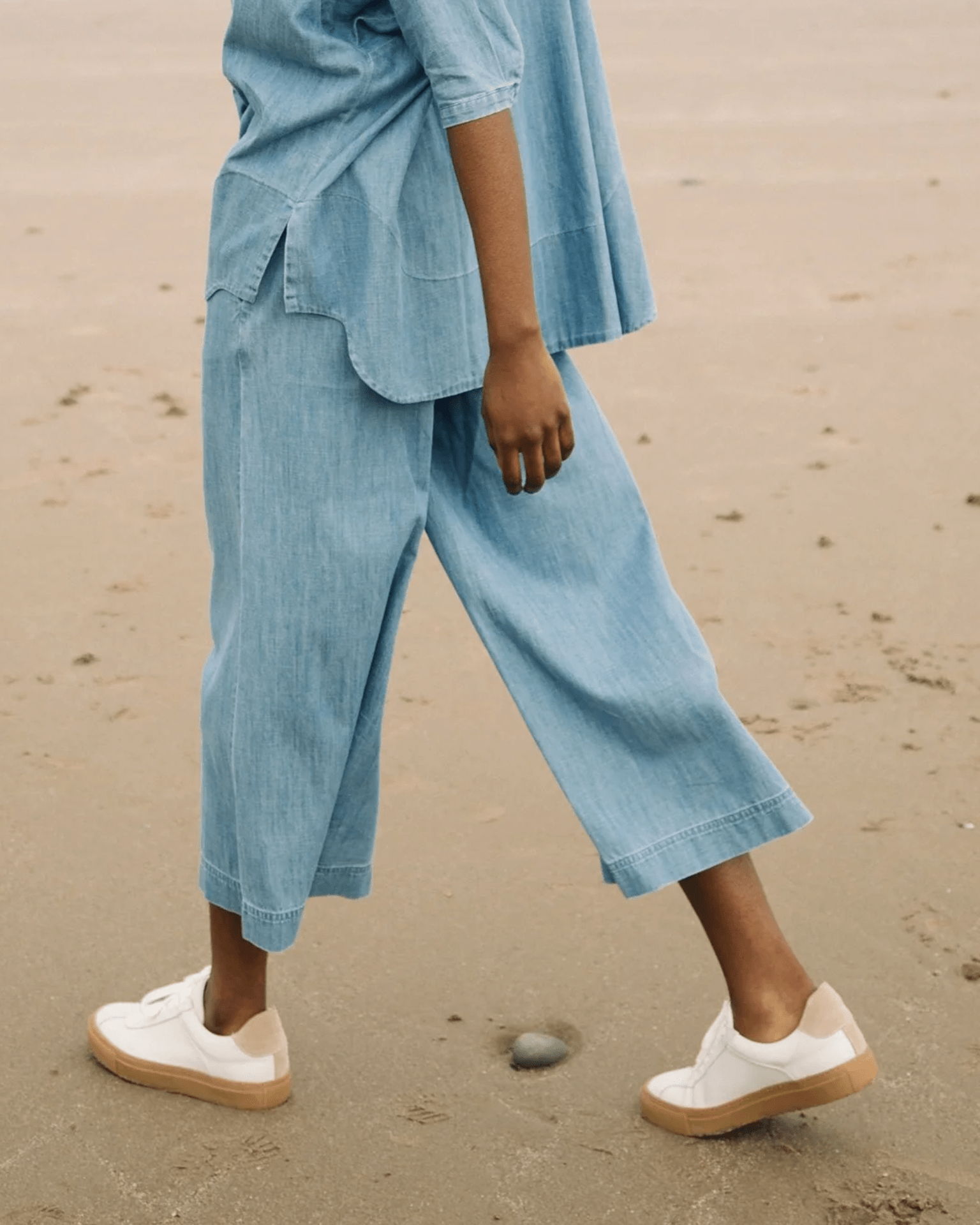 Evora-Leigh Pants in Chambray Blue