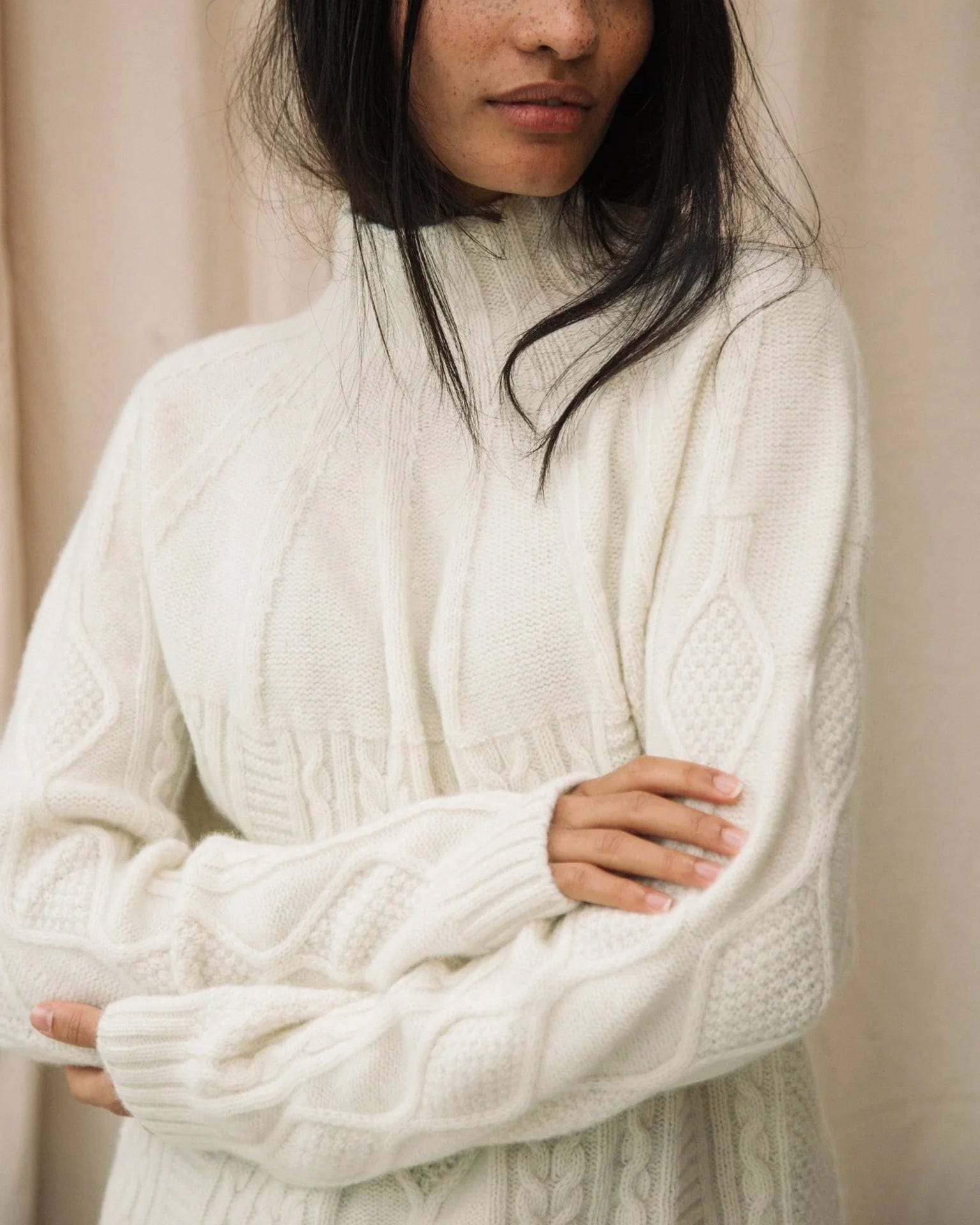 Morina Lambswool Jumper in Ecru