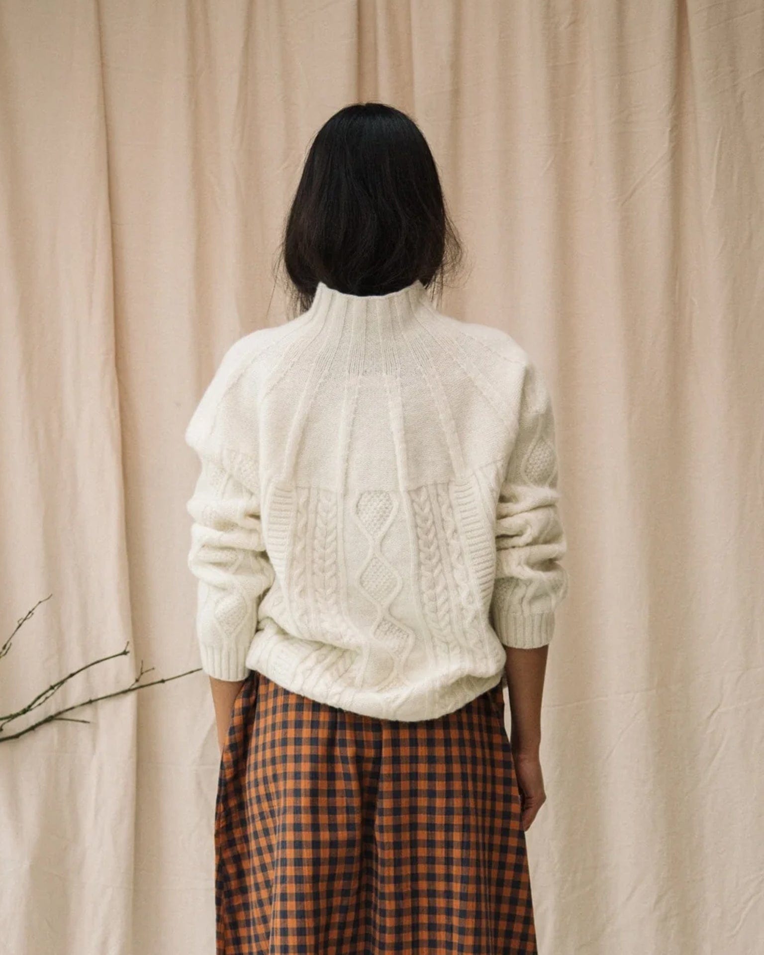 Morina Lambswool Jumper in Ecru
