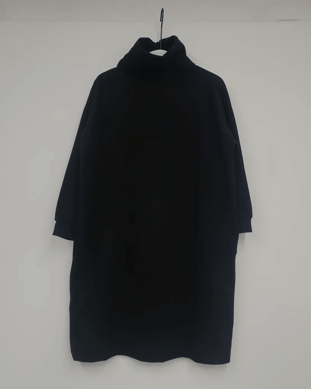 Orini Organic Cttn Felpe Dress in Black