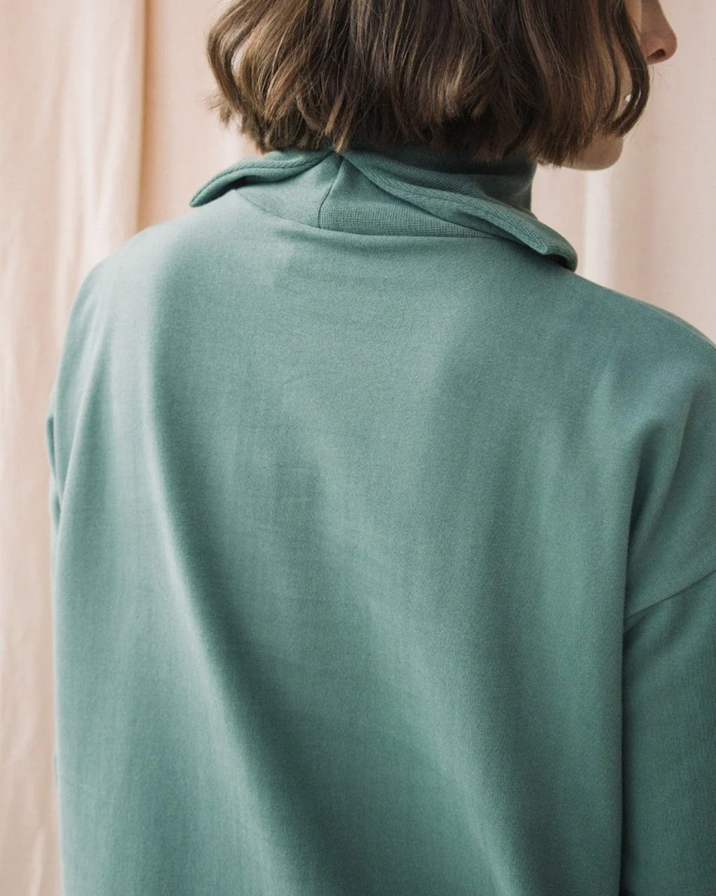Orini Organic Cttn Felpe Dress in Eucalyptus