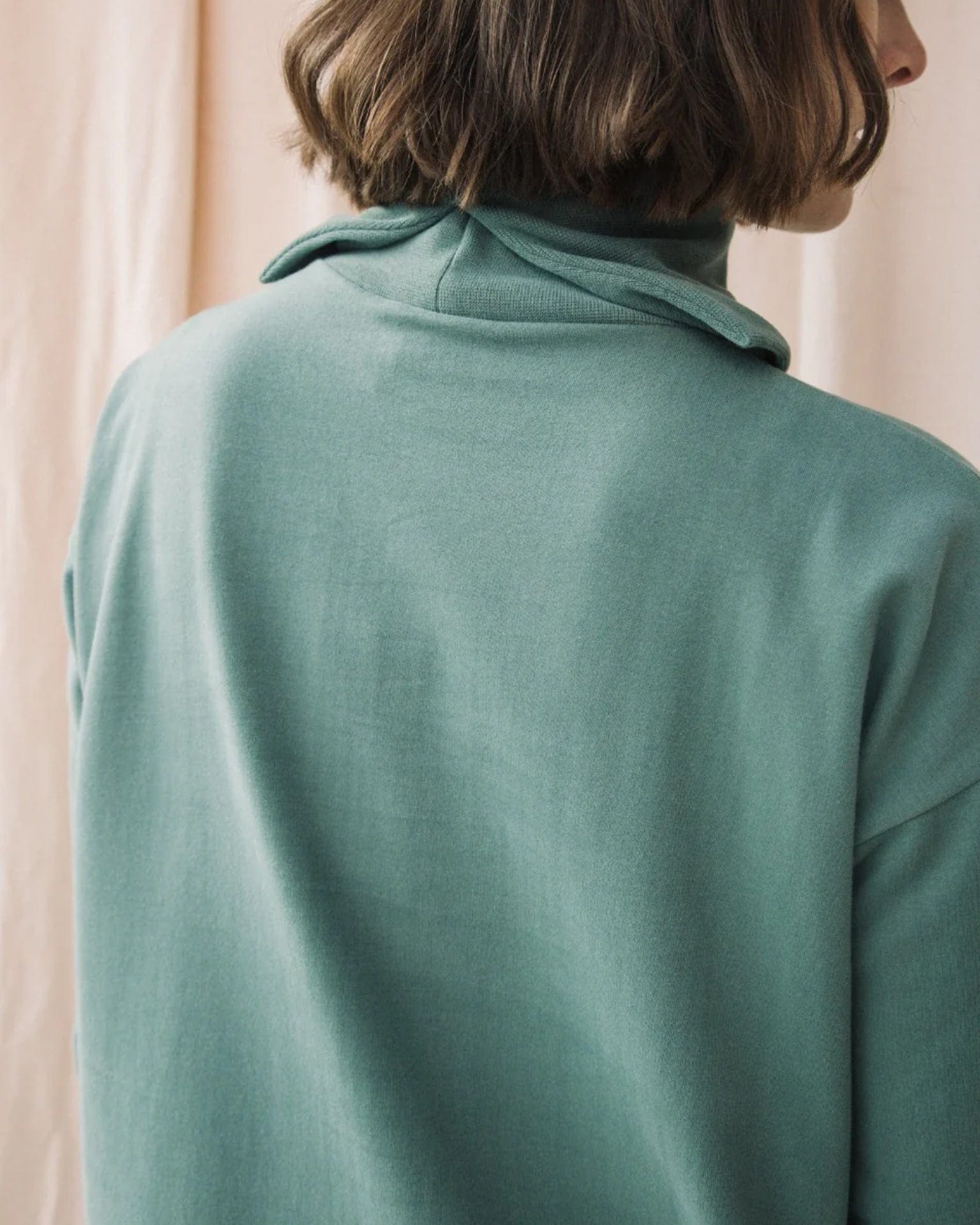 Orini Organic Cttn Felpe Dress in Eucalyptus