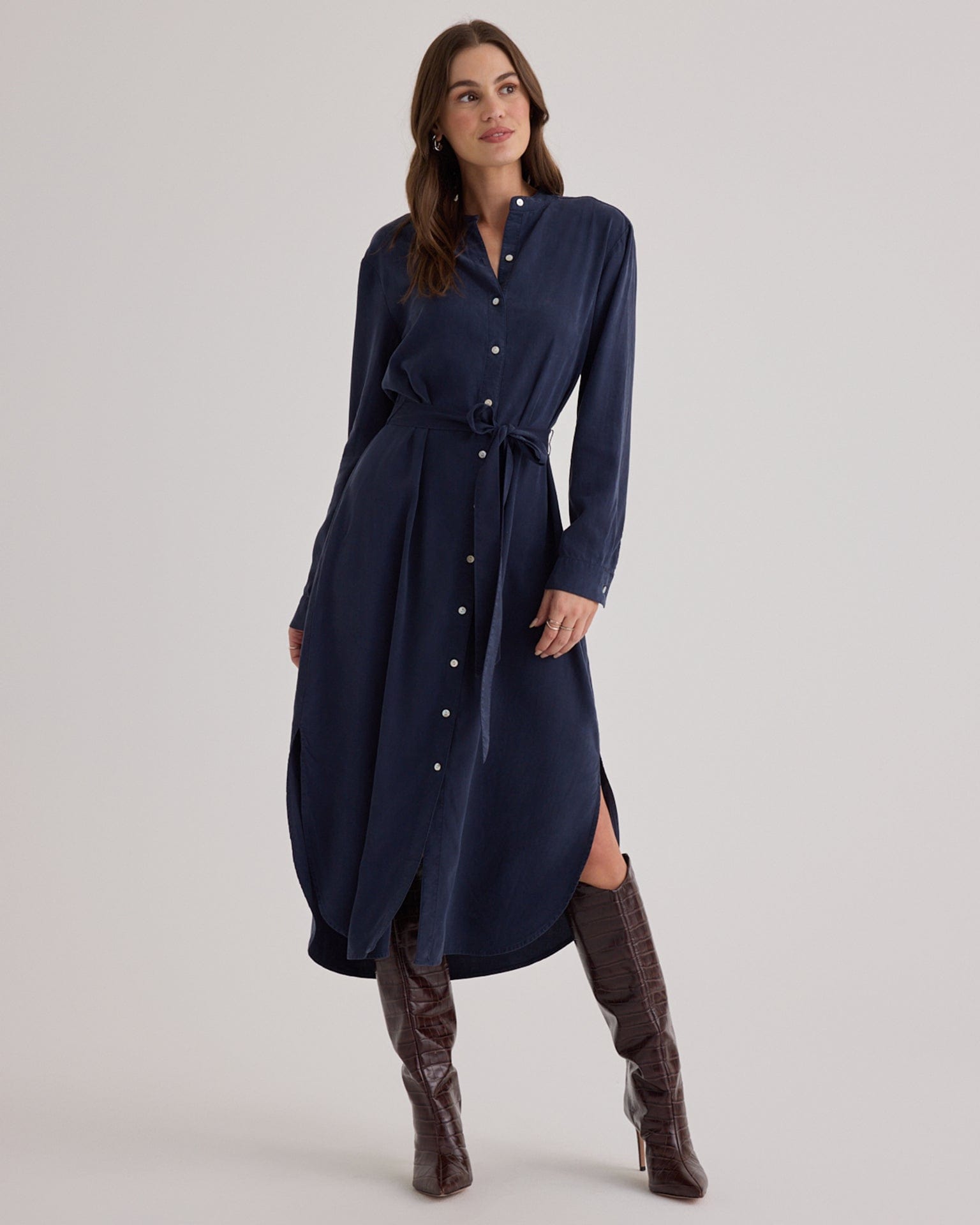 Flowy Hem Maxi Dress in Endless Sea