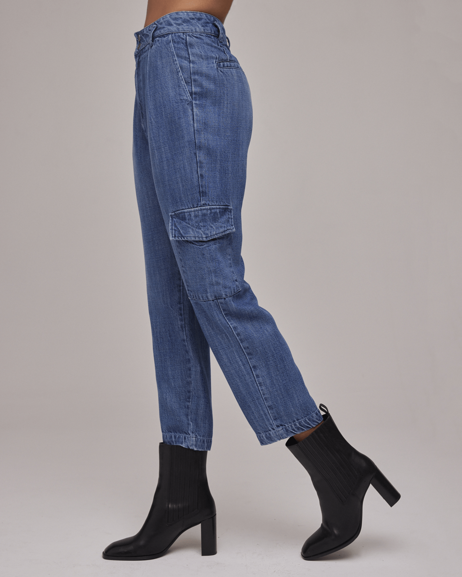 Londyn Cargo Trouser in Vintage Streaky Wash