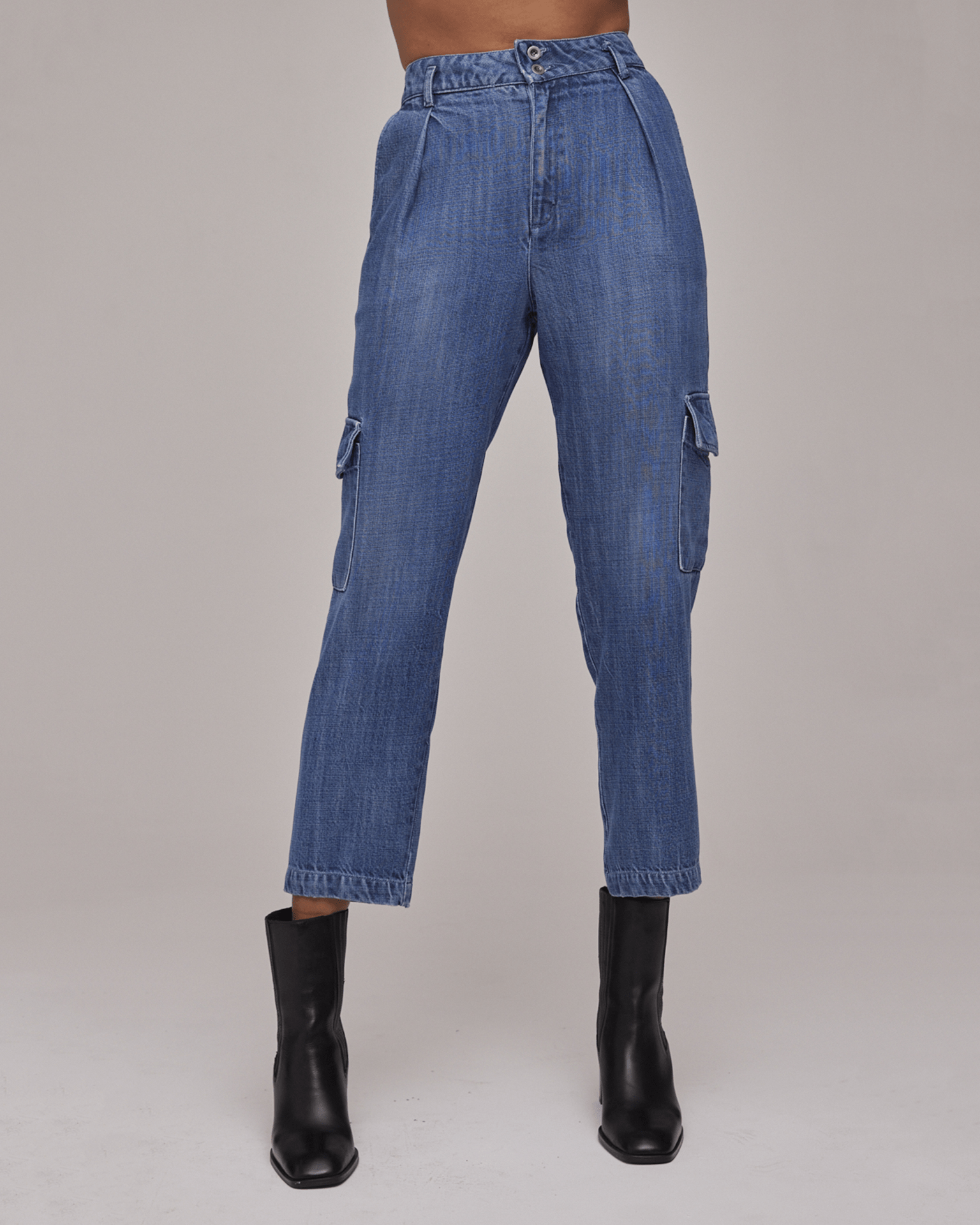 Londyn Cargo Trouser in Vintage Streaky Wash