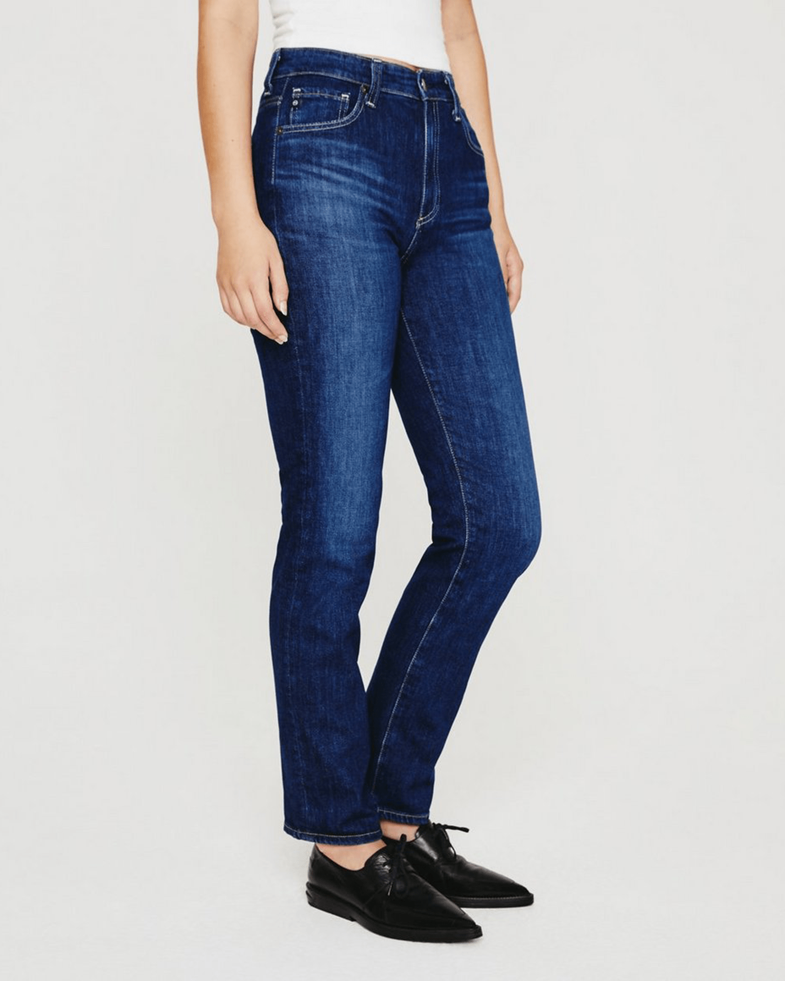 Saige High Rise Straight in Easy Street