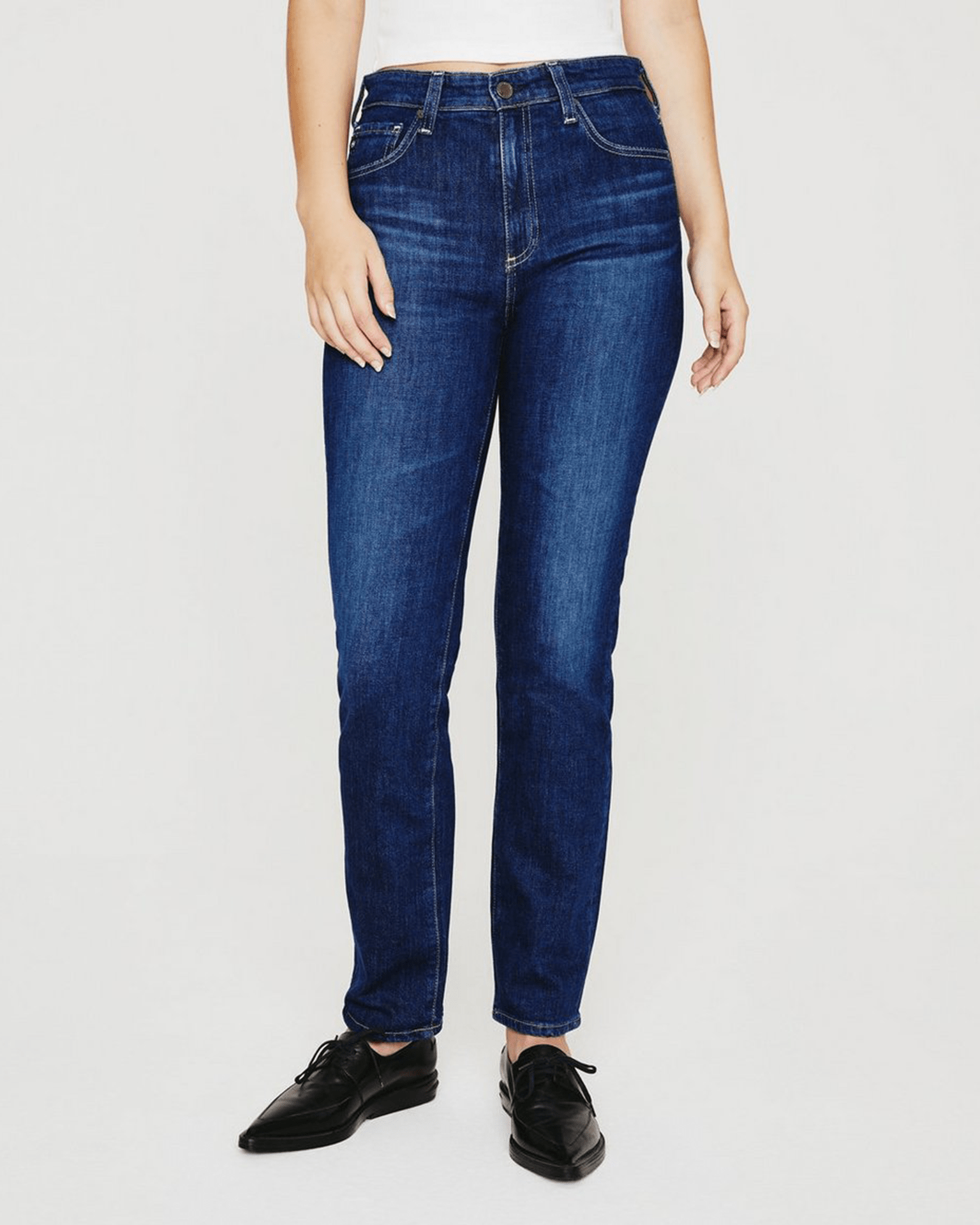 Saige High Rise Straight in Easy Street