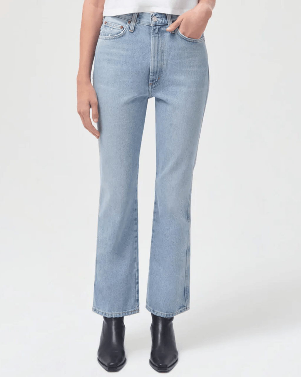 Pinch Waist Jean in Riptide