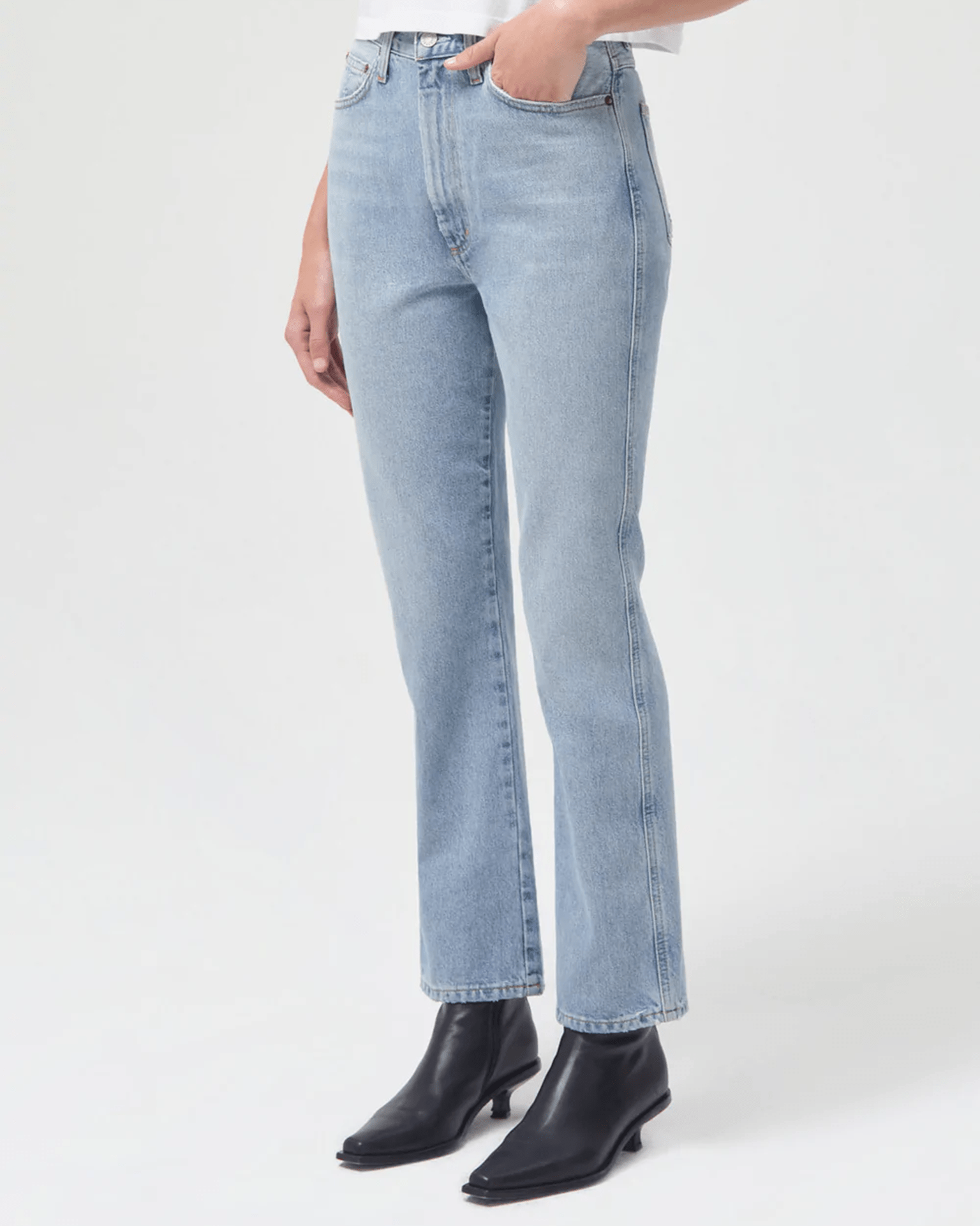 Pinch Waist Jean in Riptide