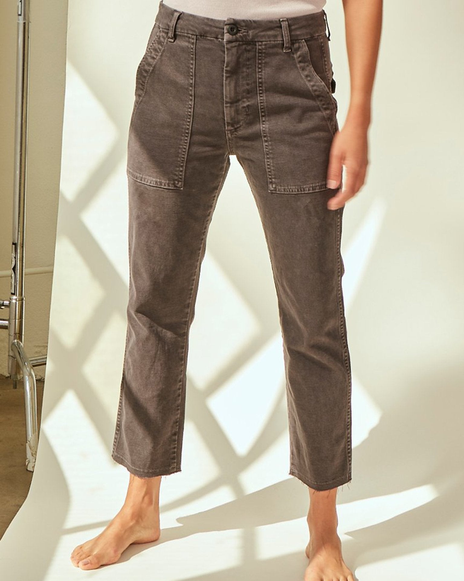 Easy Army Trouser in Washed Black