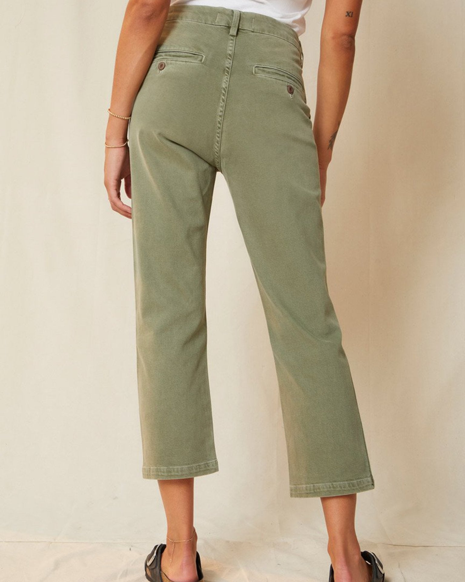Easy Trouser Relaxed Crop Straight in Surplus