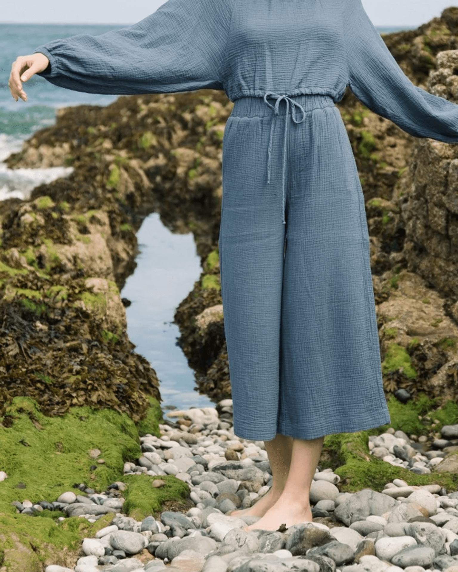 Evora Pant in Pewter