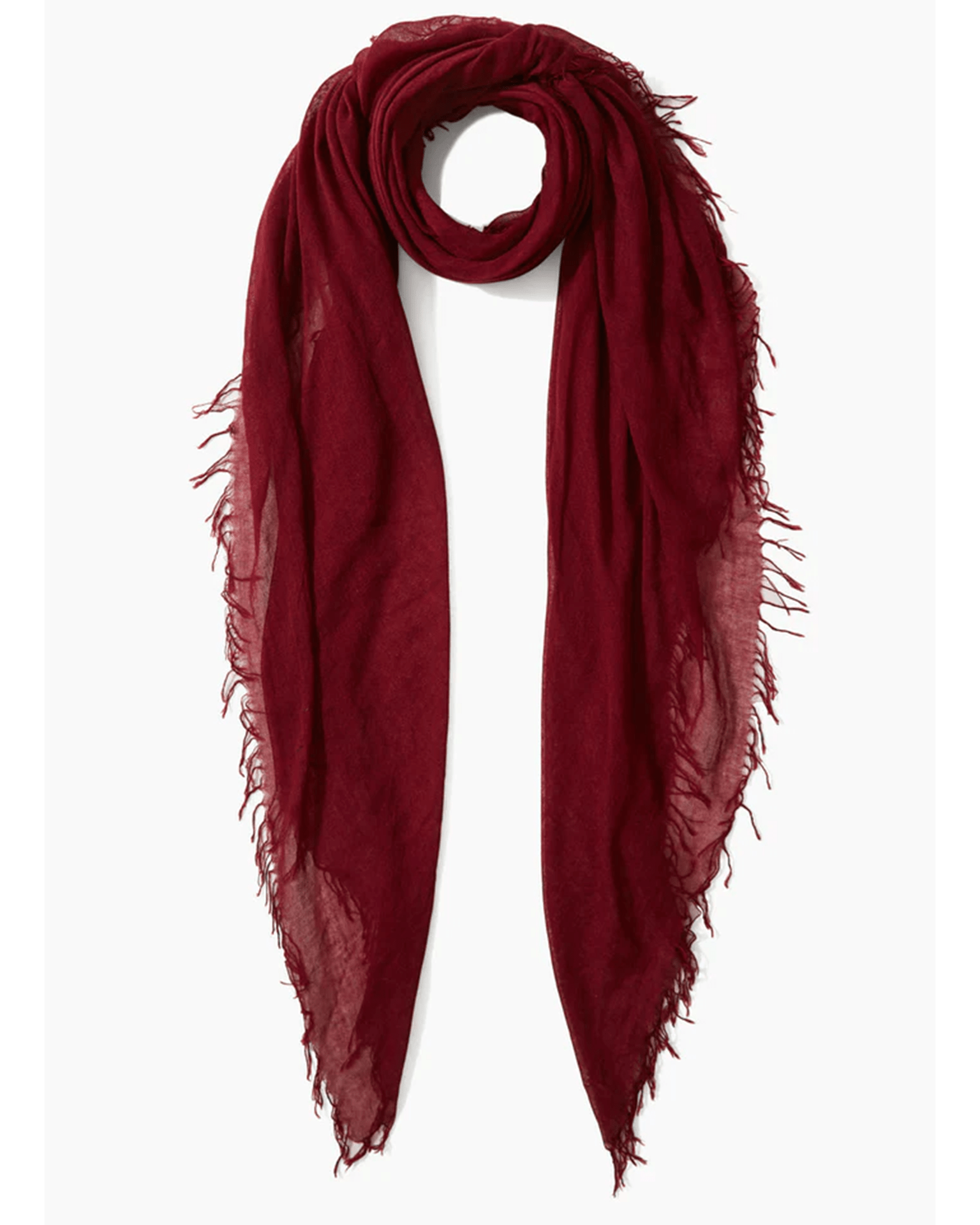 Cashmere & Silk Scarf in Cabernet