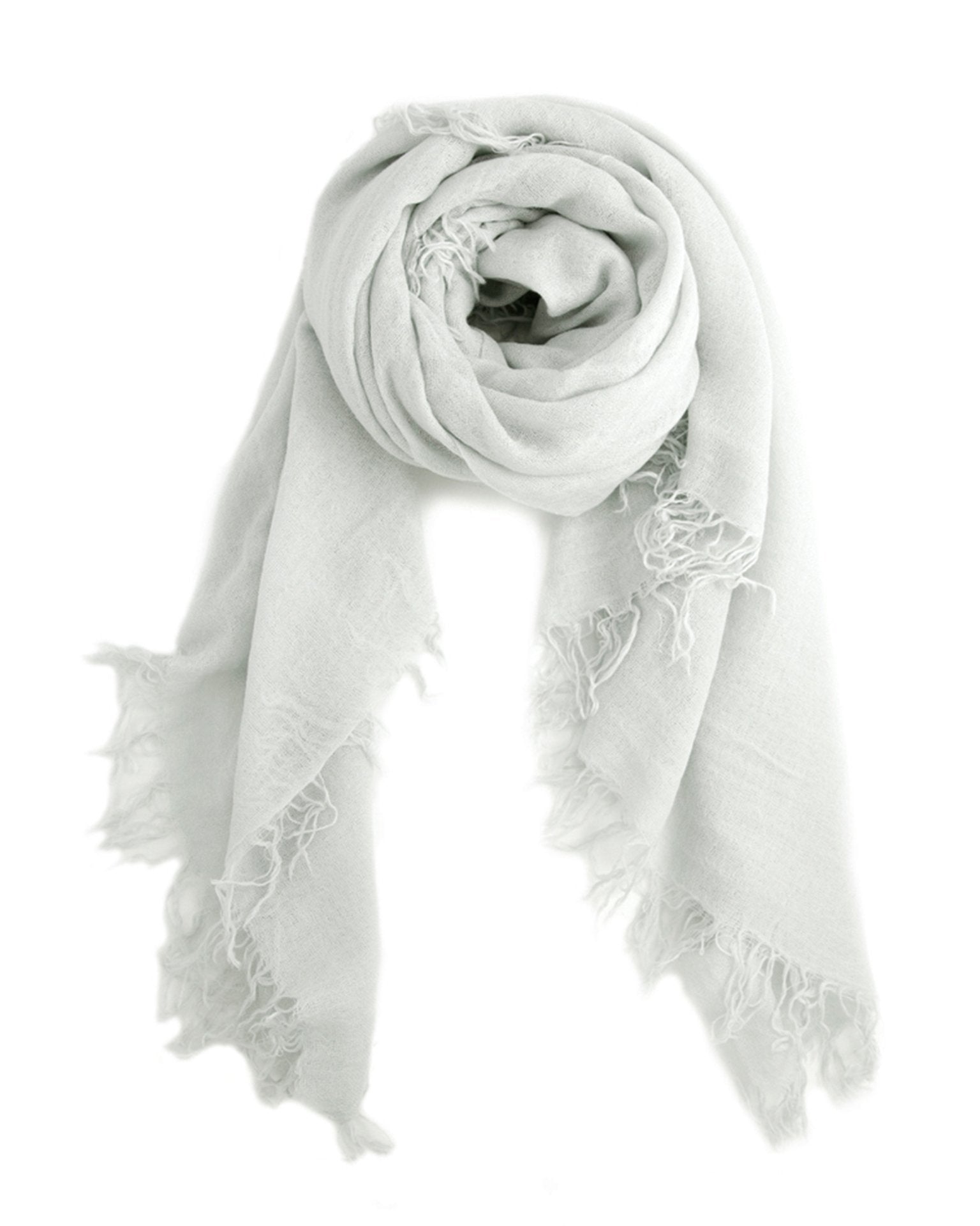 Cashmere & Silk Scarf in Glacier Grey