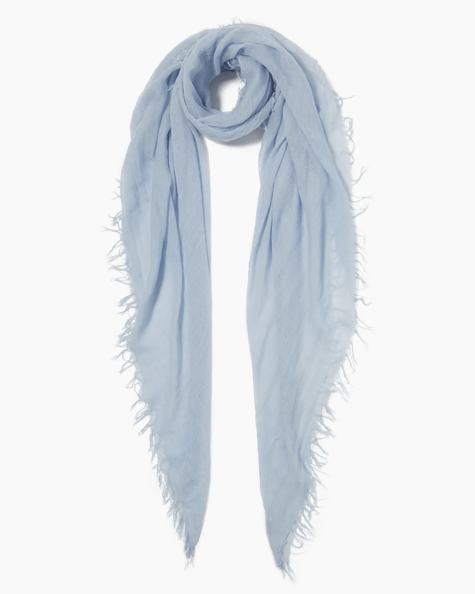 Cashmere & Silk Scarf in Halogen Blue