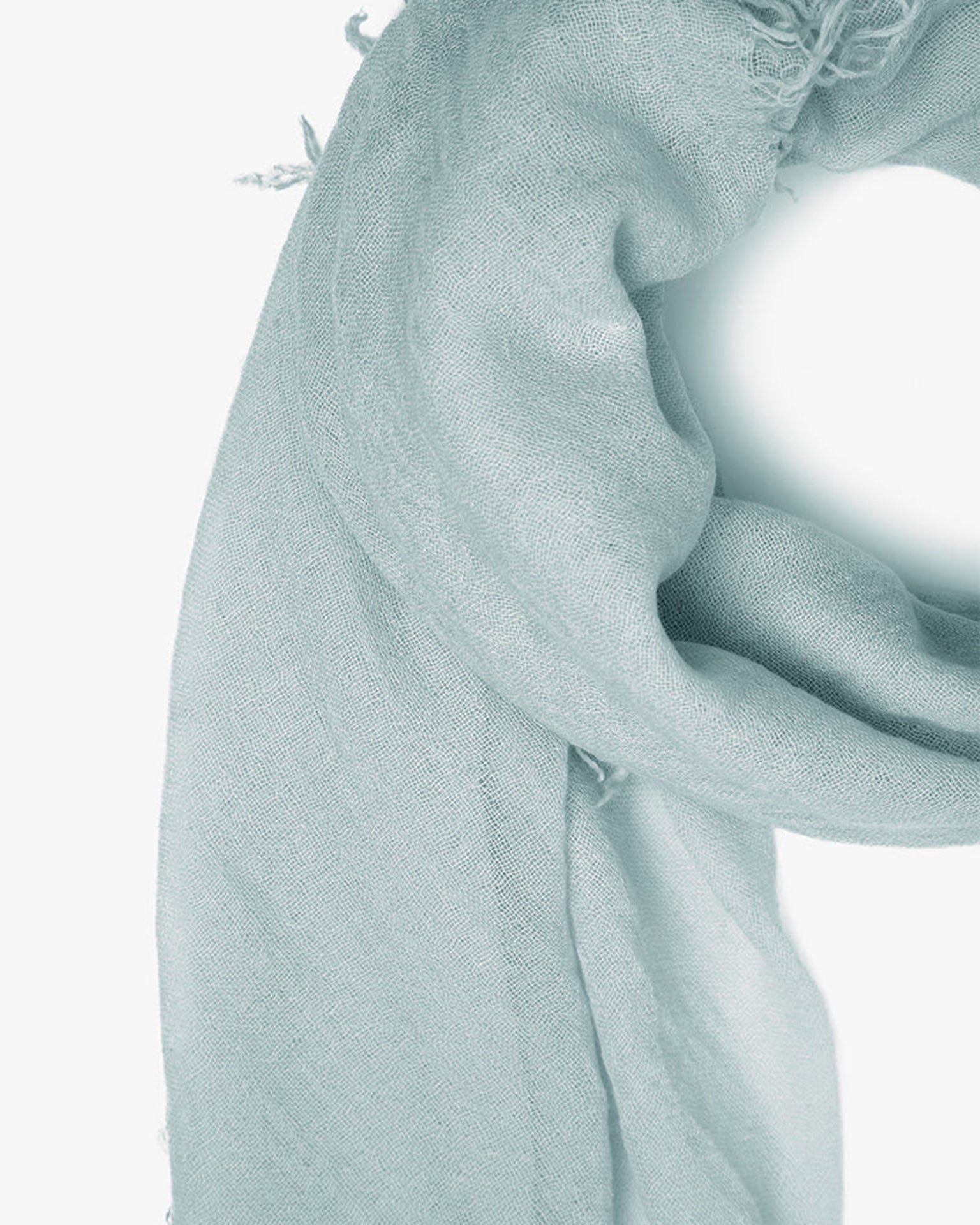 Cashmere & Silk Scarf in Iceberg Grey
