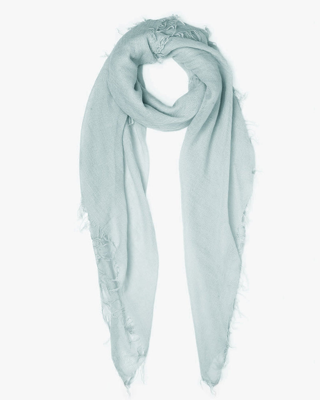 Cashmere & Silk Scarf in Iceberg Grey