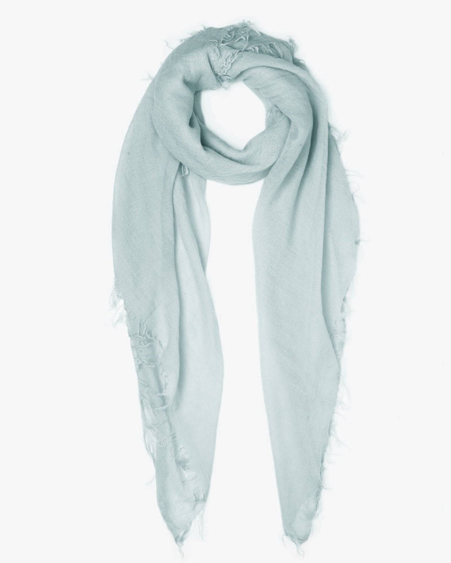 Cashmere & Silk Scarf in Iceberg Grey