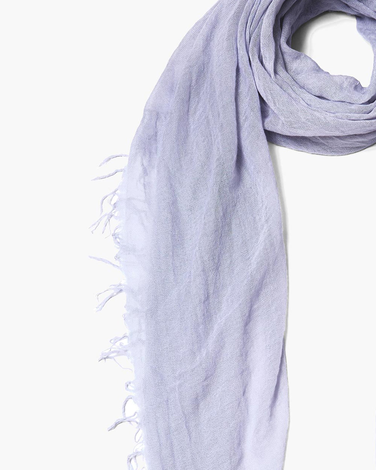 Cashmere & Silk Scarf in Lilac Hint
