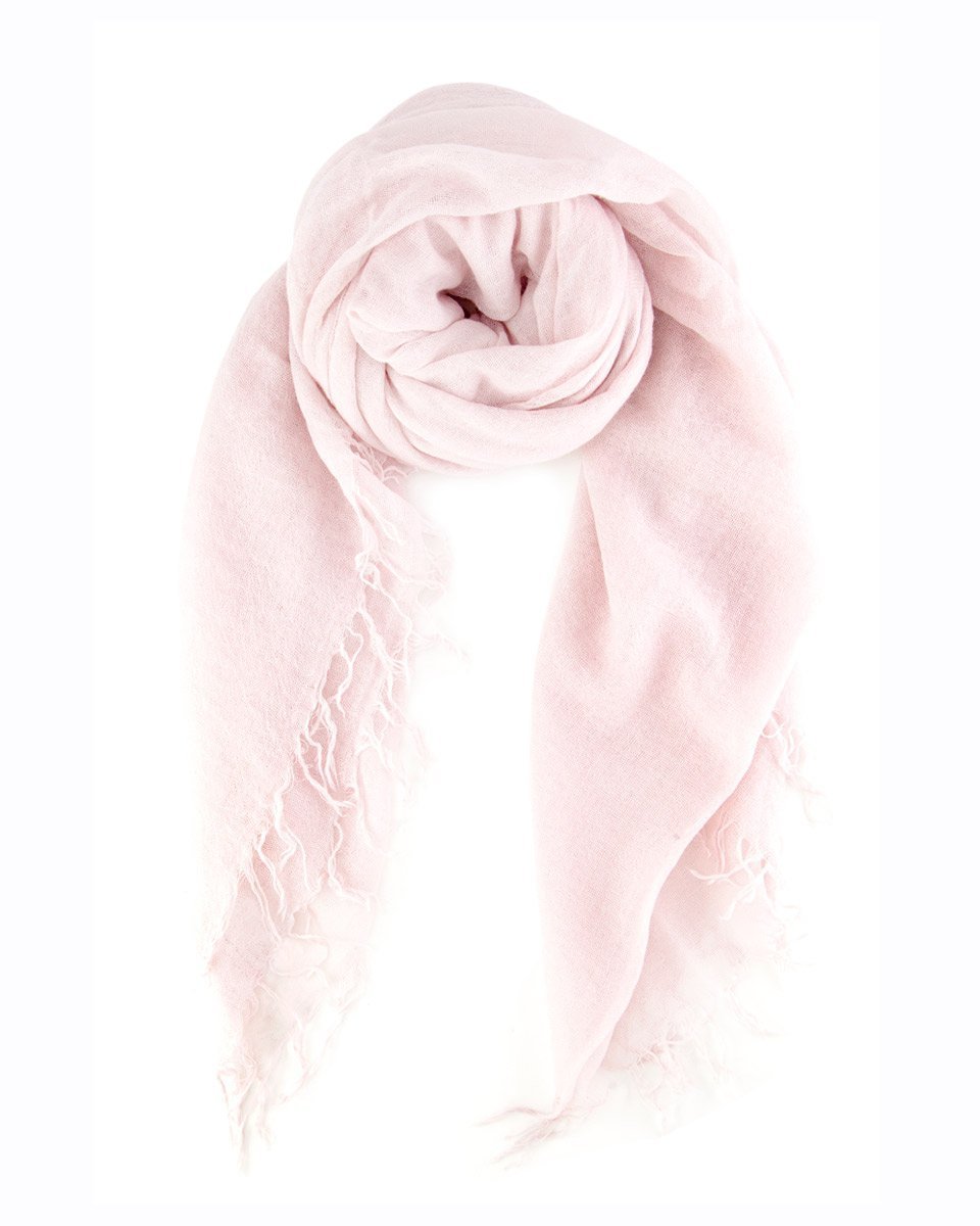 Cashmere & Silk Scarf in Mauve Chalk