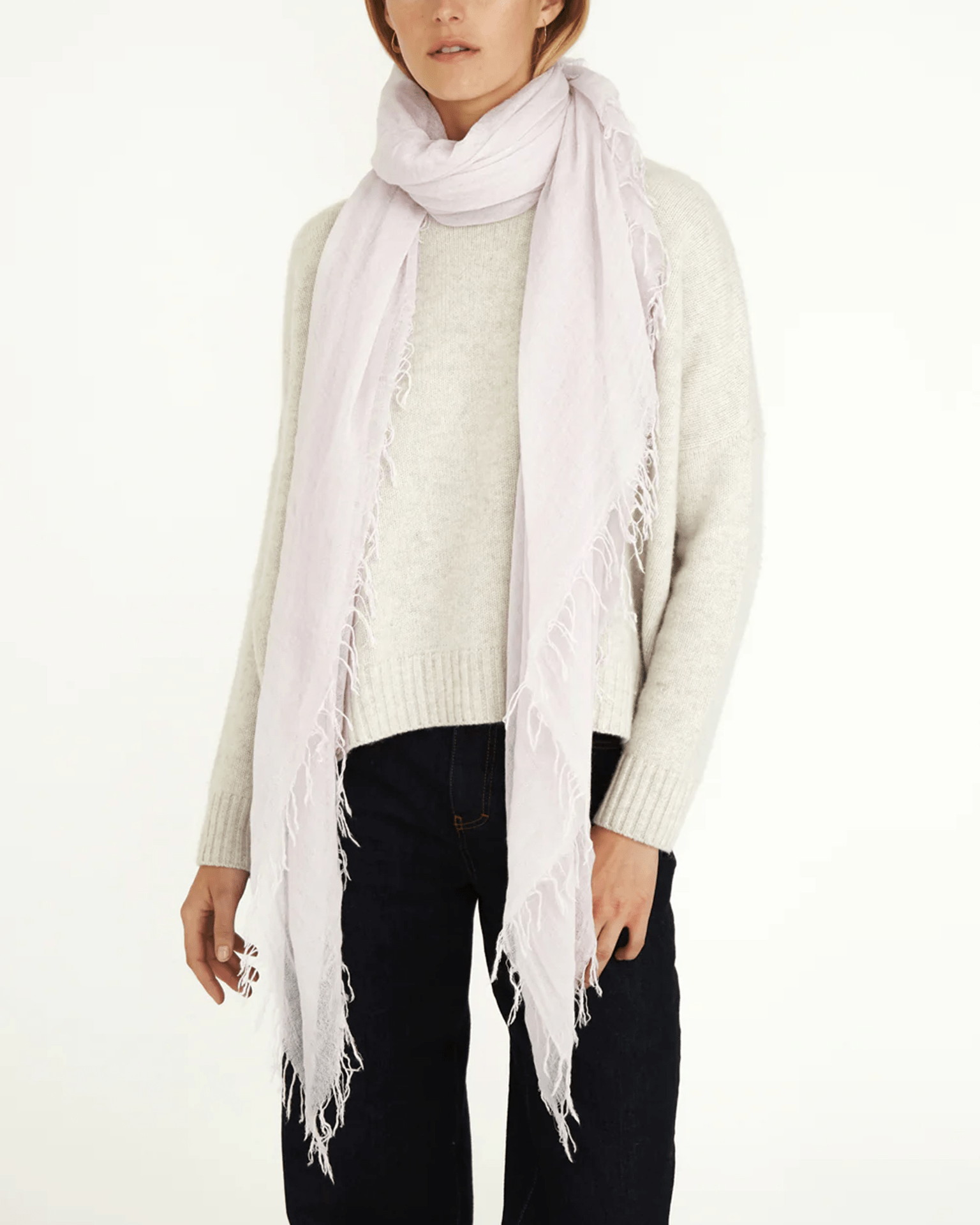Cashmere & Silk Scarf in Orchid Hush