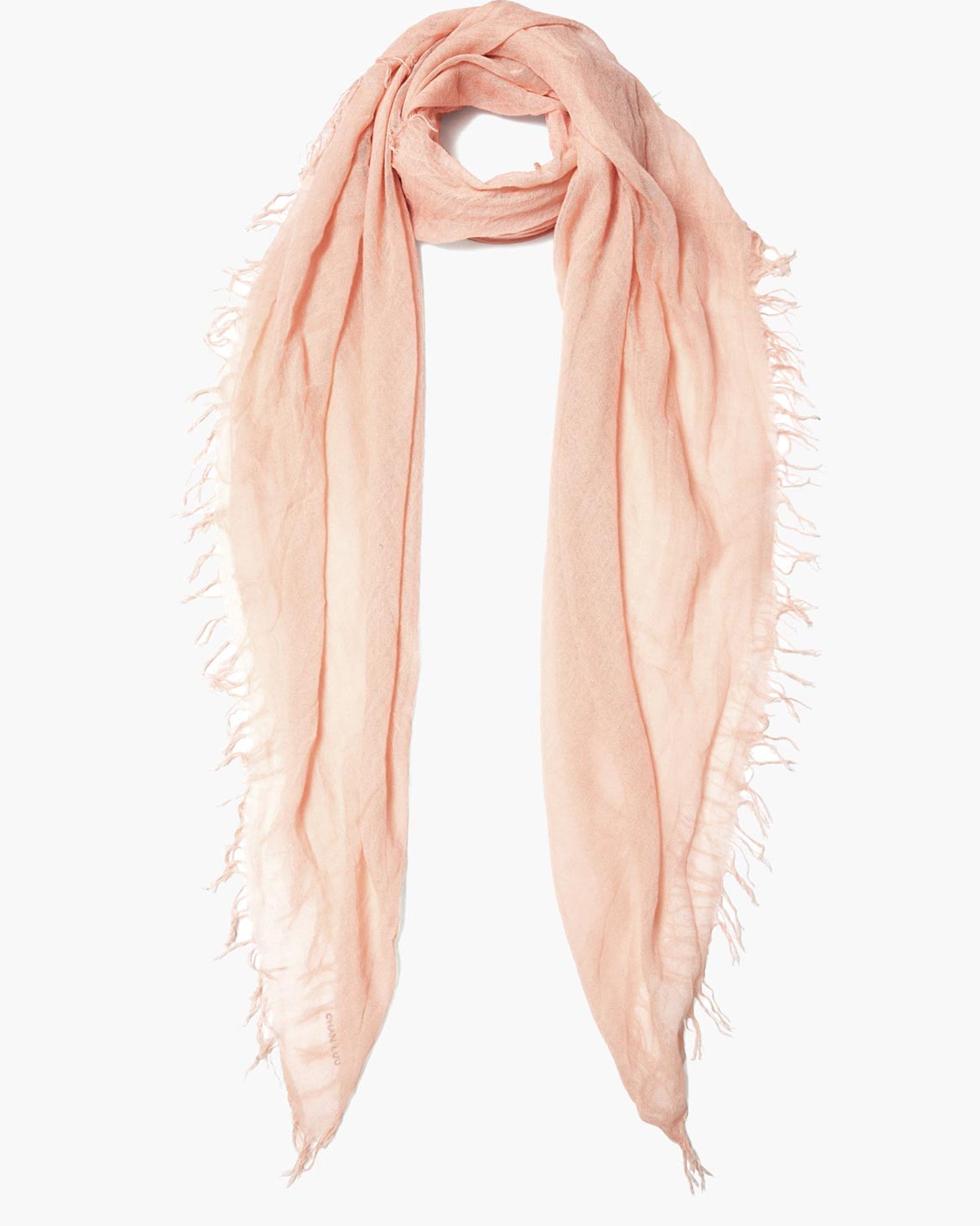 Cashmere & Silk Scarf in Tropical Peach