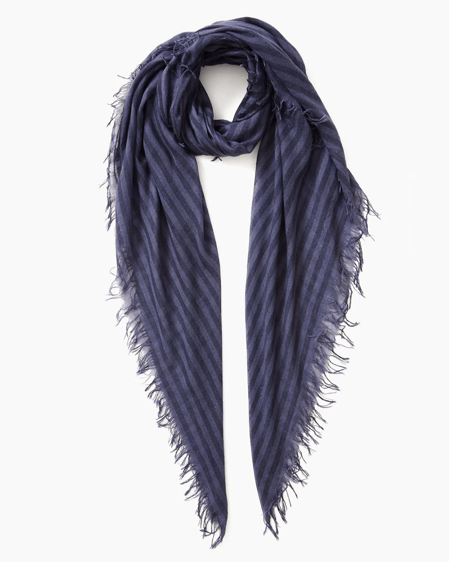 Stripe Scarf in Crown Blue