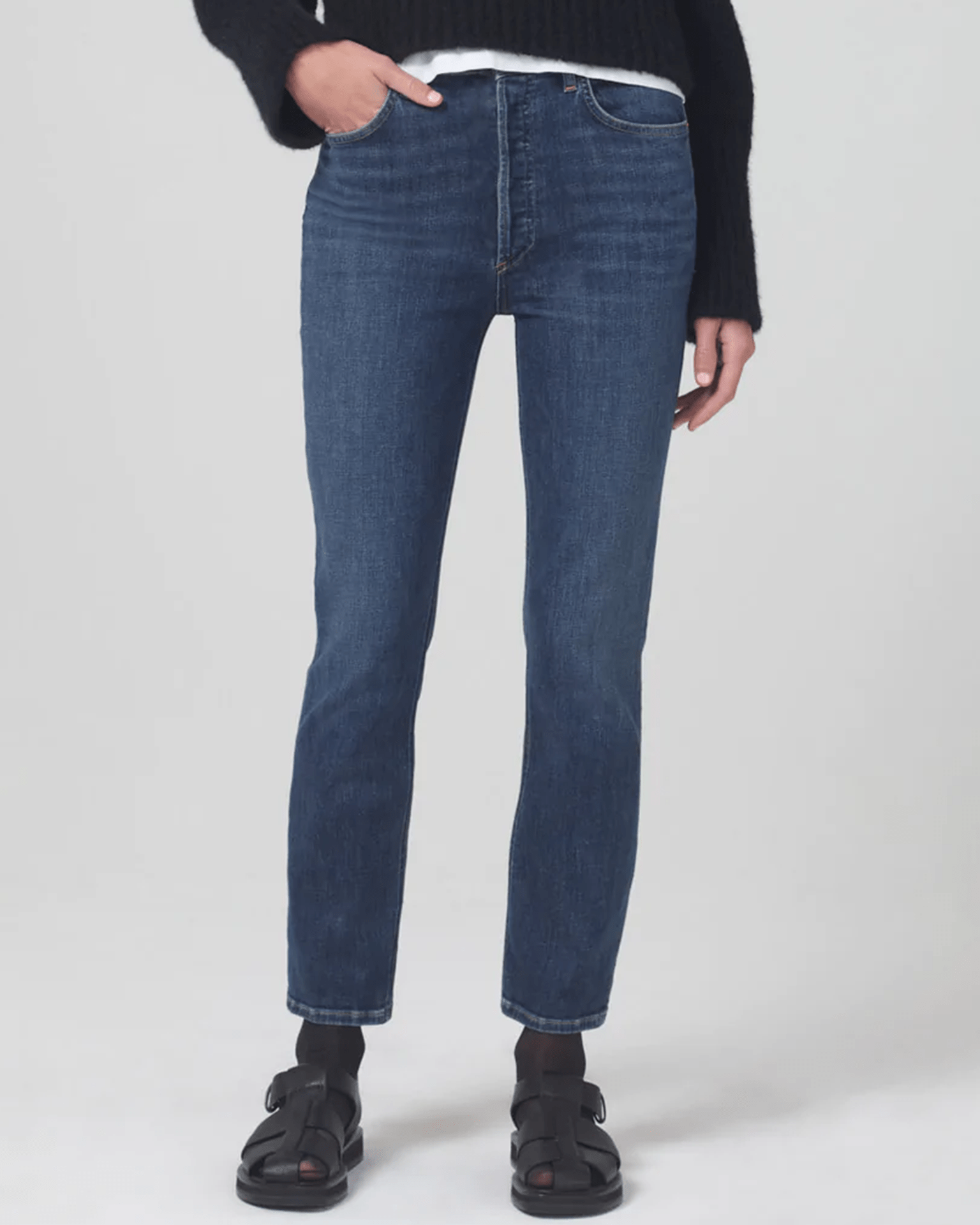 Jolene High Rise Vintage Slim in Undercurrent