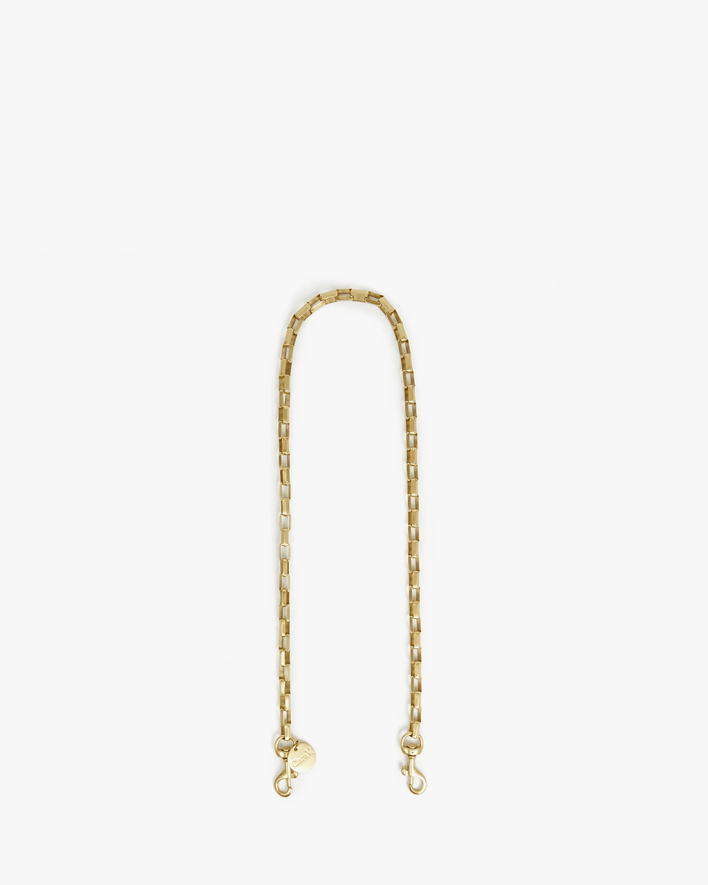 Box Chain Shoulder Strap in Brass