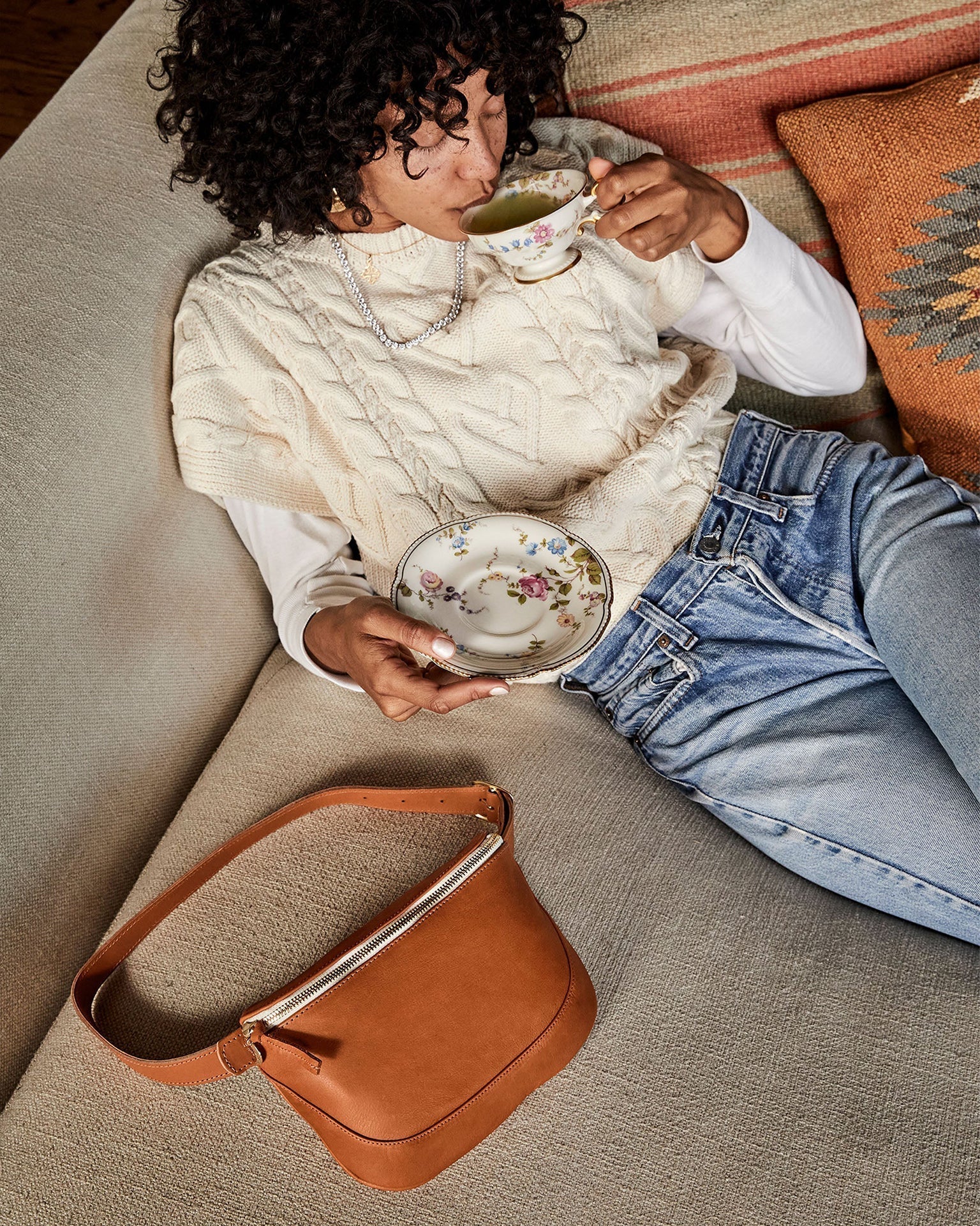 Fanny Pack in Tan Neptune
