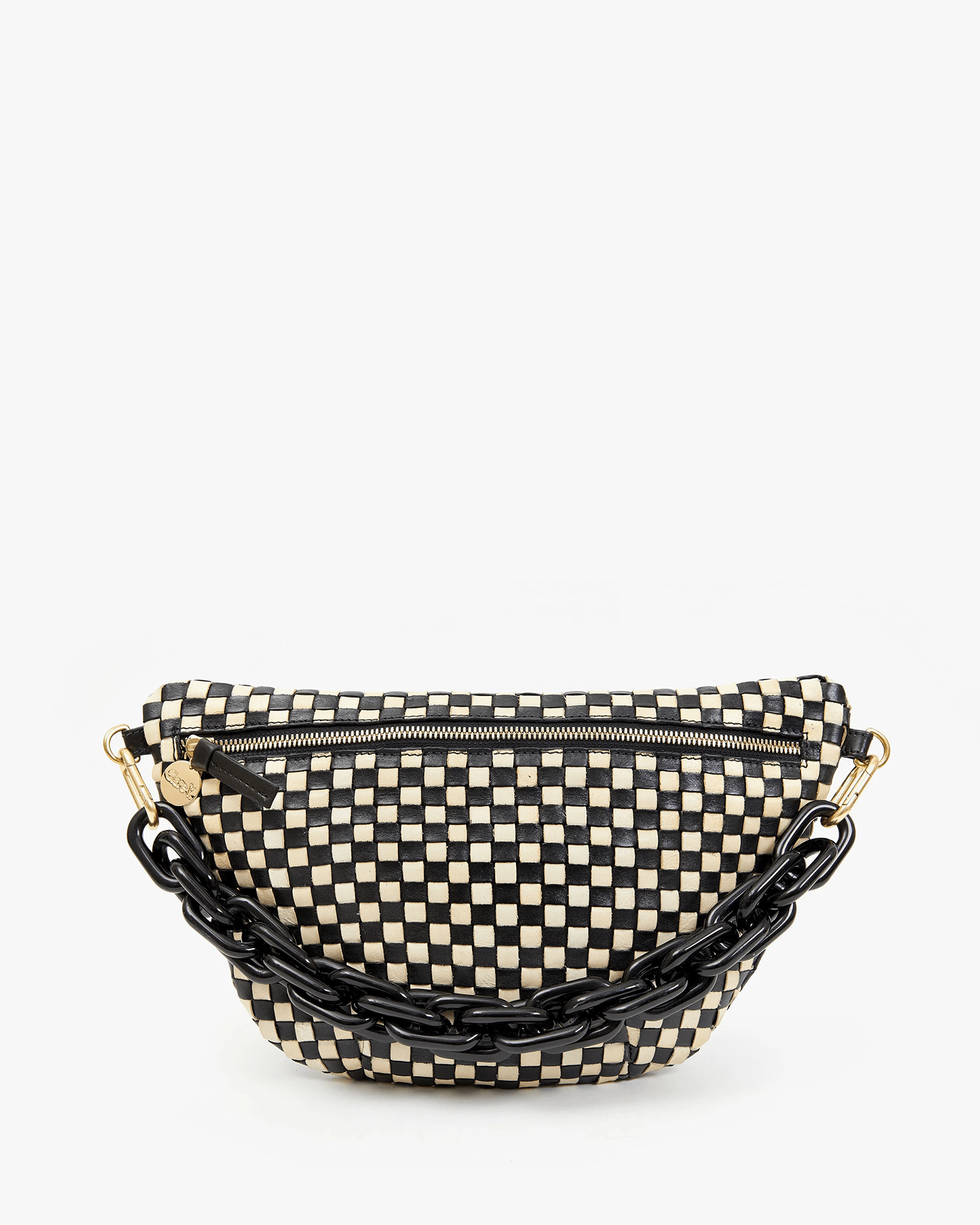 Grande Fanny in Black & Cream Woven Checker