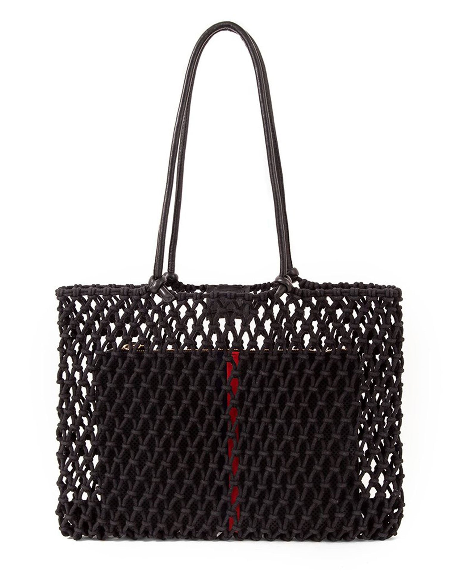 Sandy Woven Bag in Black