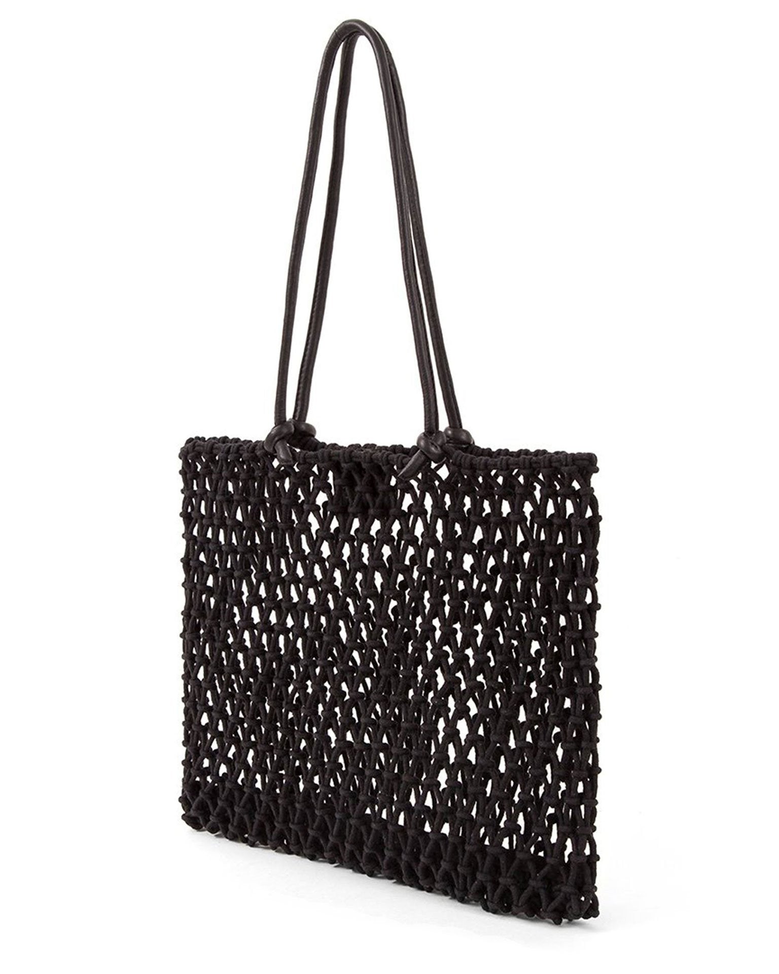 Sandy Woven Bag in Black