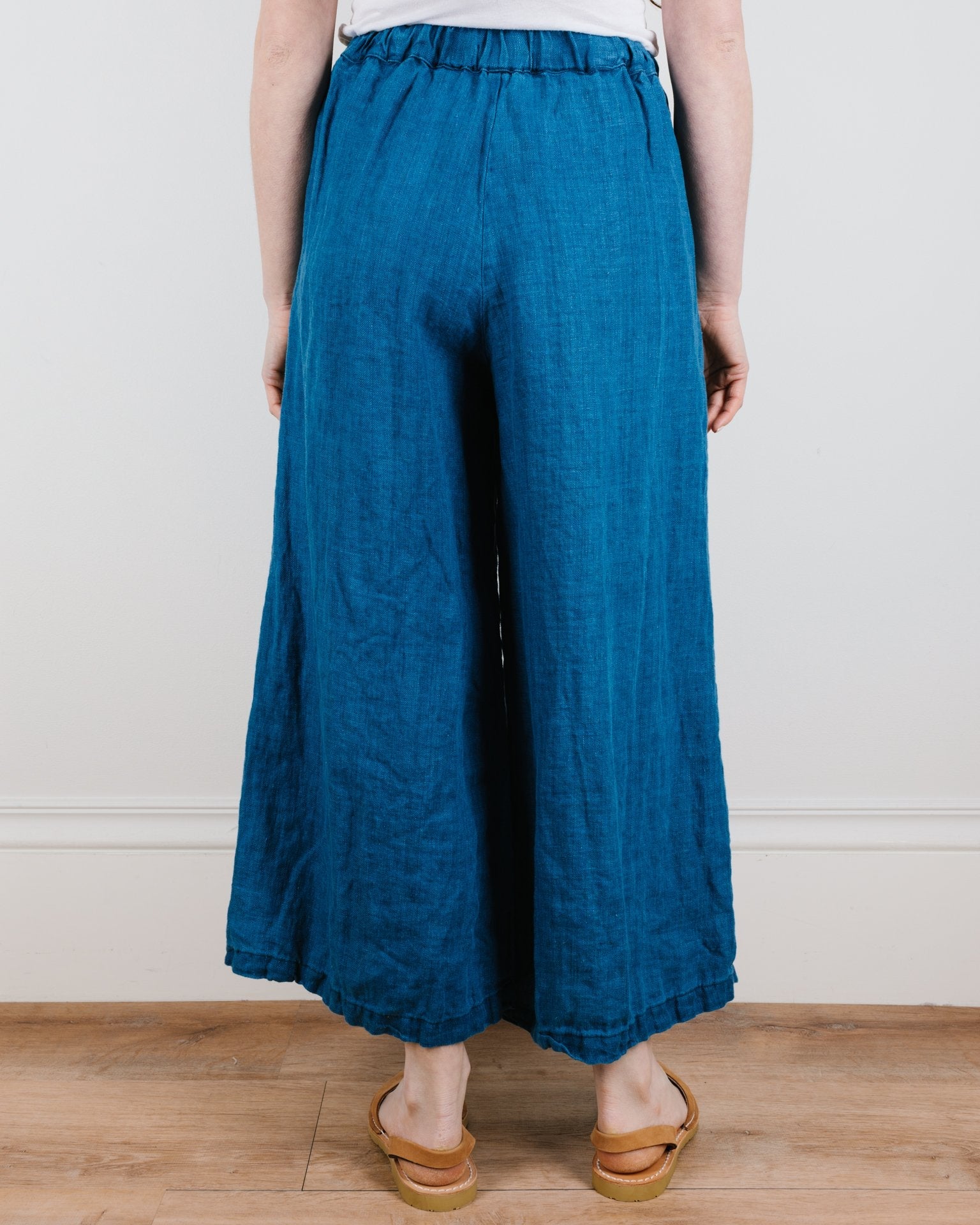 Cropped Wendy Pant in Bleach Indigo
