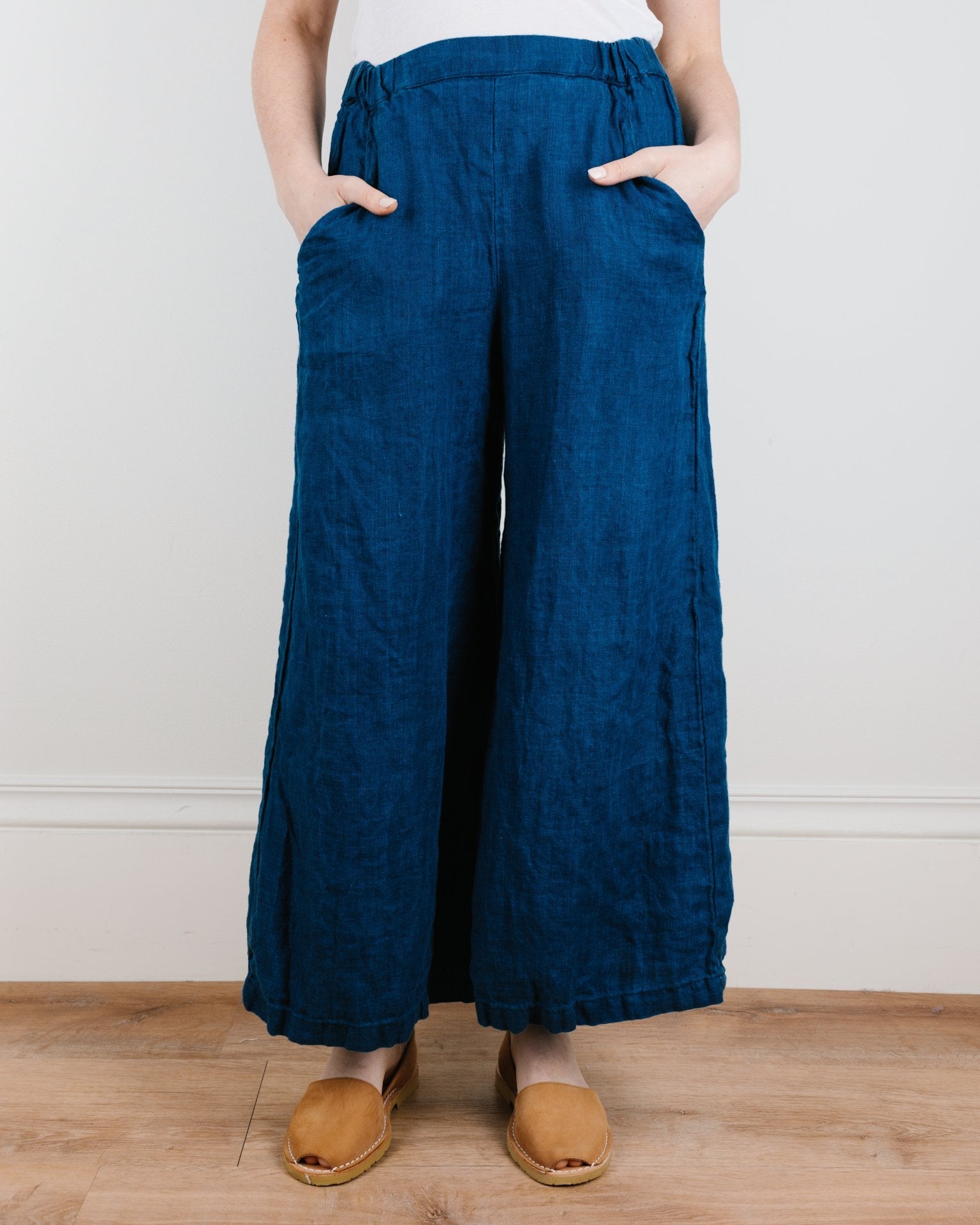 Cropped Wendy Pant in Indigo