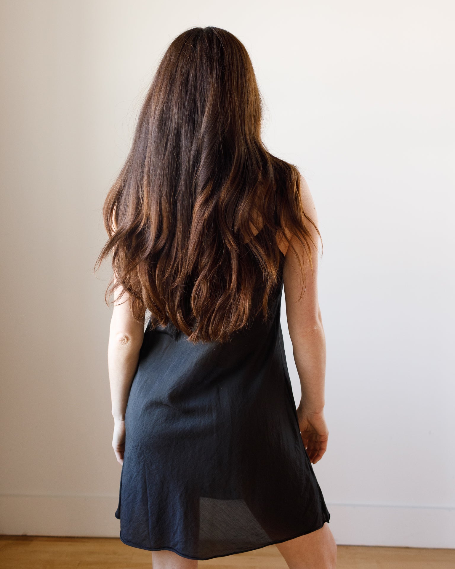 Short Faye Slip in Black