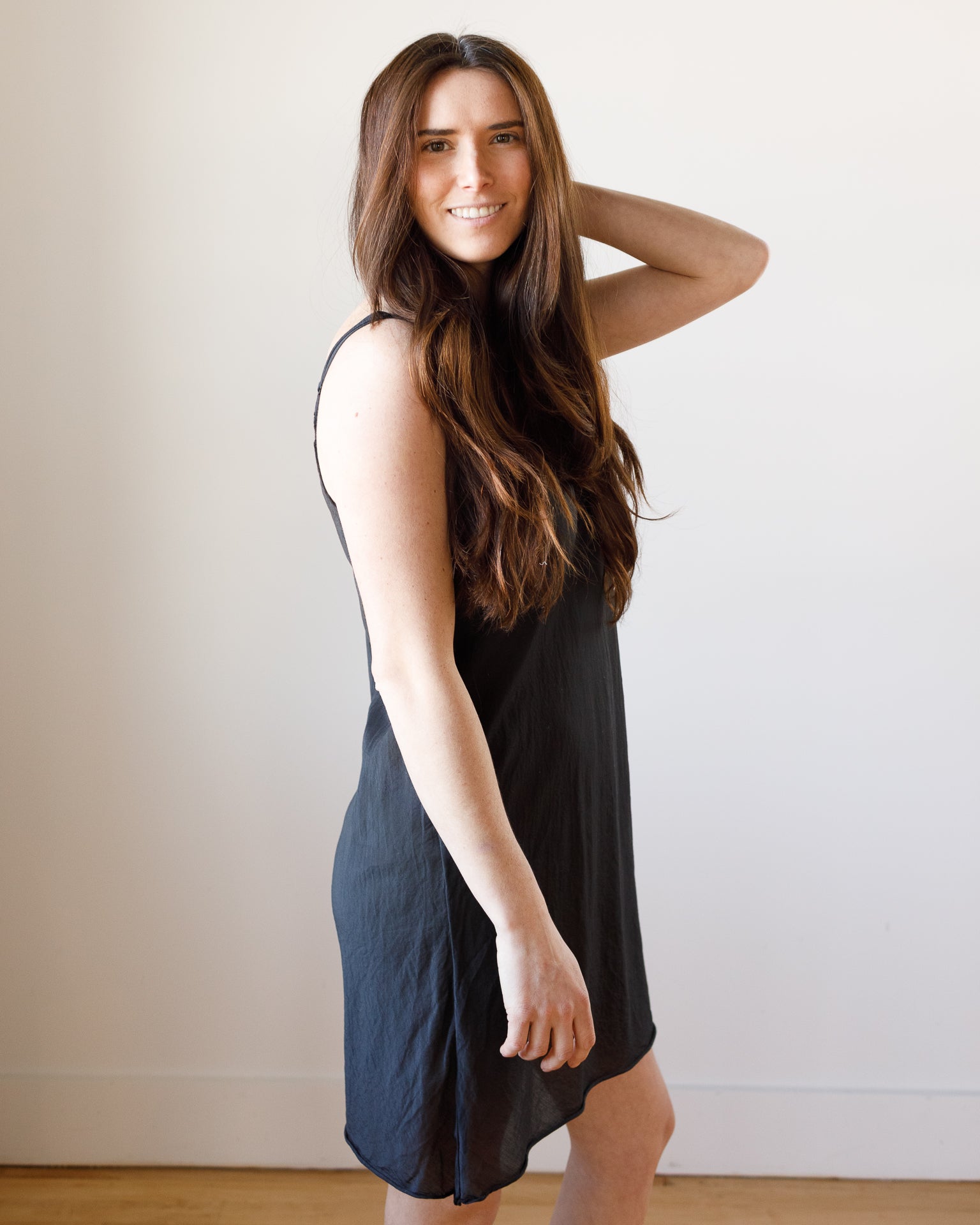 Short Faye Slip in Black