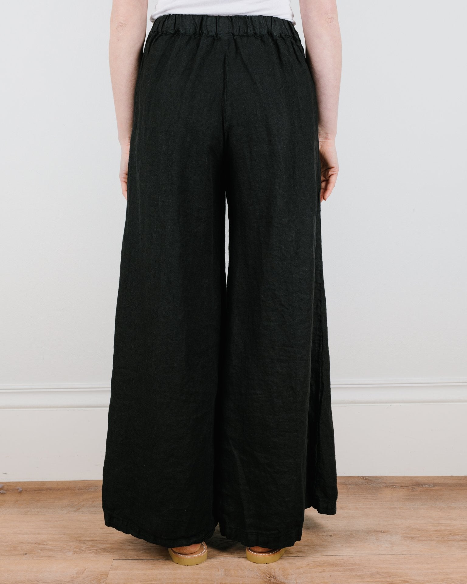 Wendy Pant in Black Heavy Weight Linen