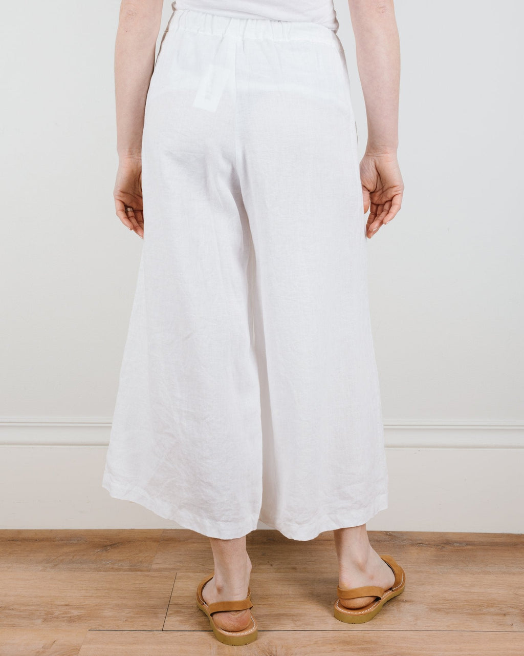 Wendy Pant in White Linen