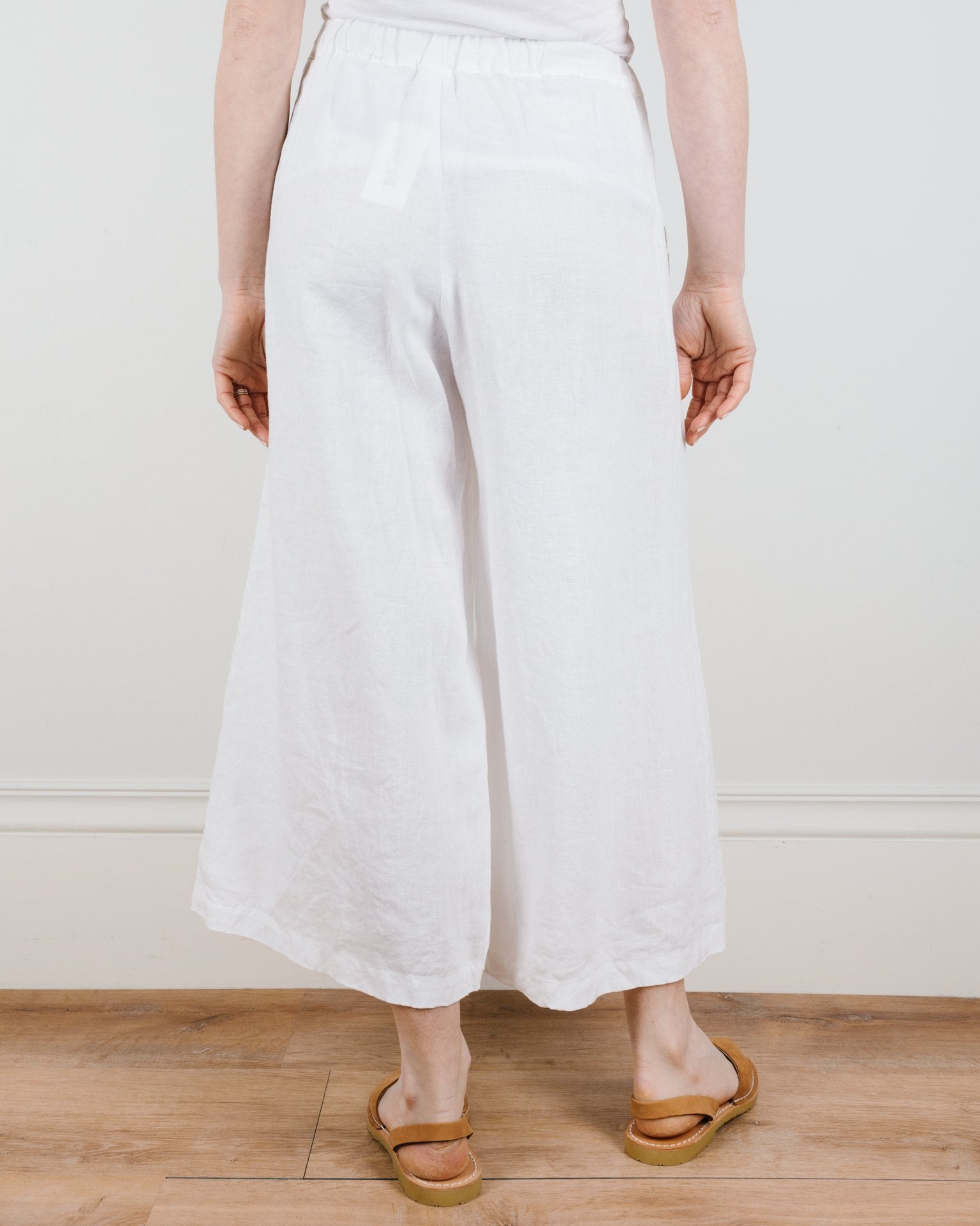 Wendy Pant in White Linen
