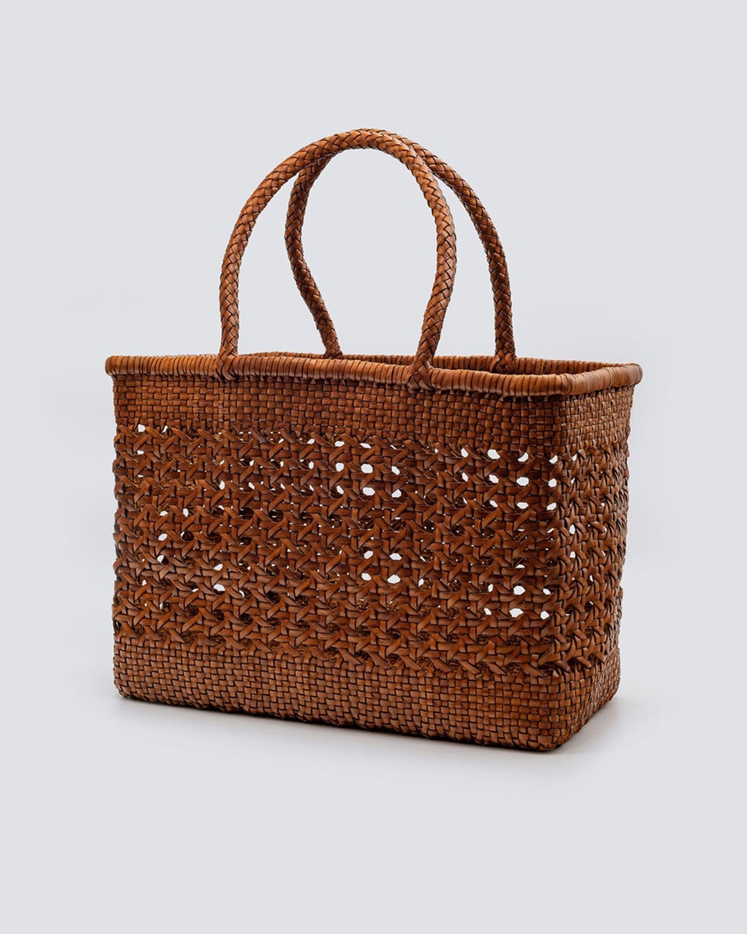 Cannage Bag - Big in Tan