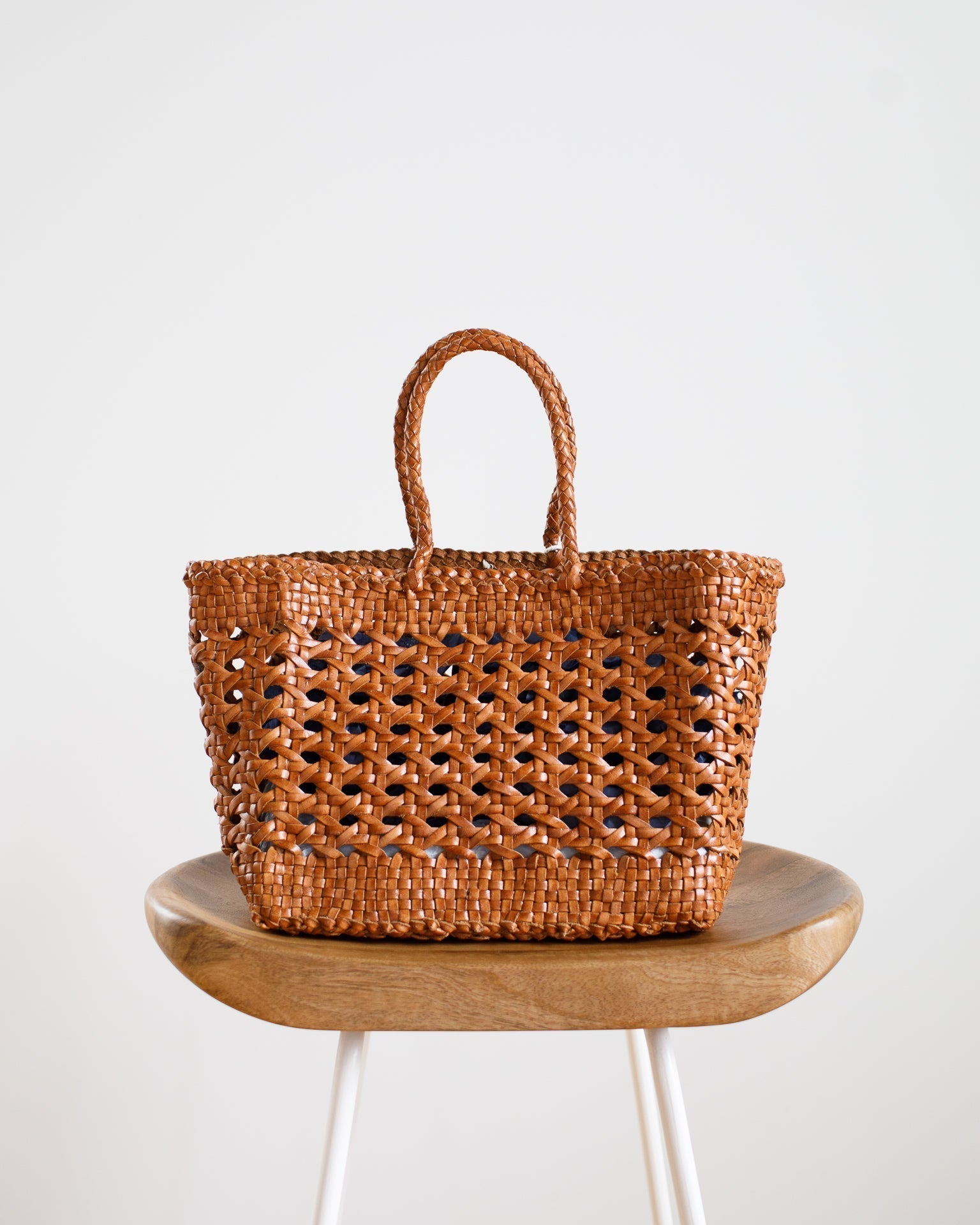 Cannage Bag - Small in Tan