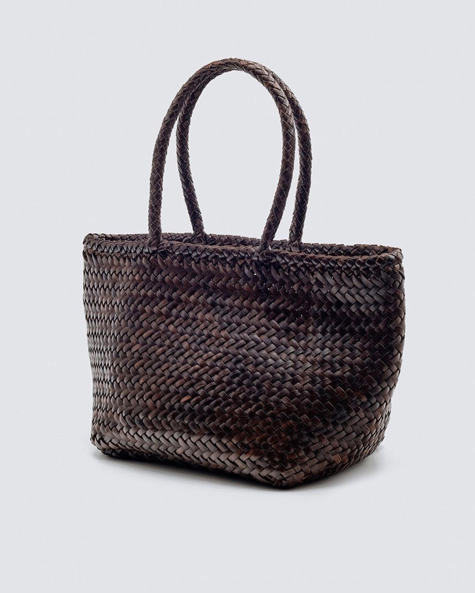 Grace Basket - Small in Dark Brown