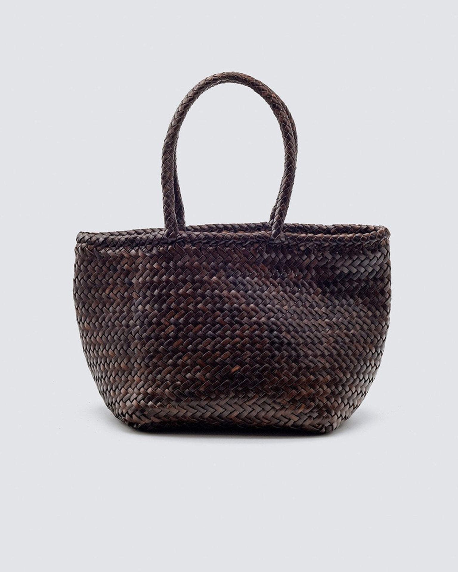 Grace Basket - Small in Dark Brown