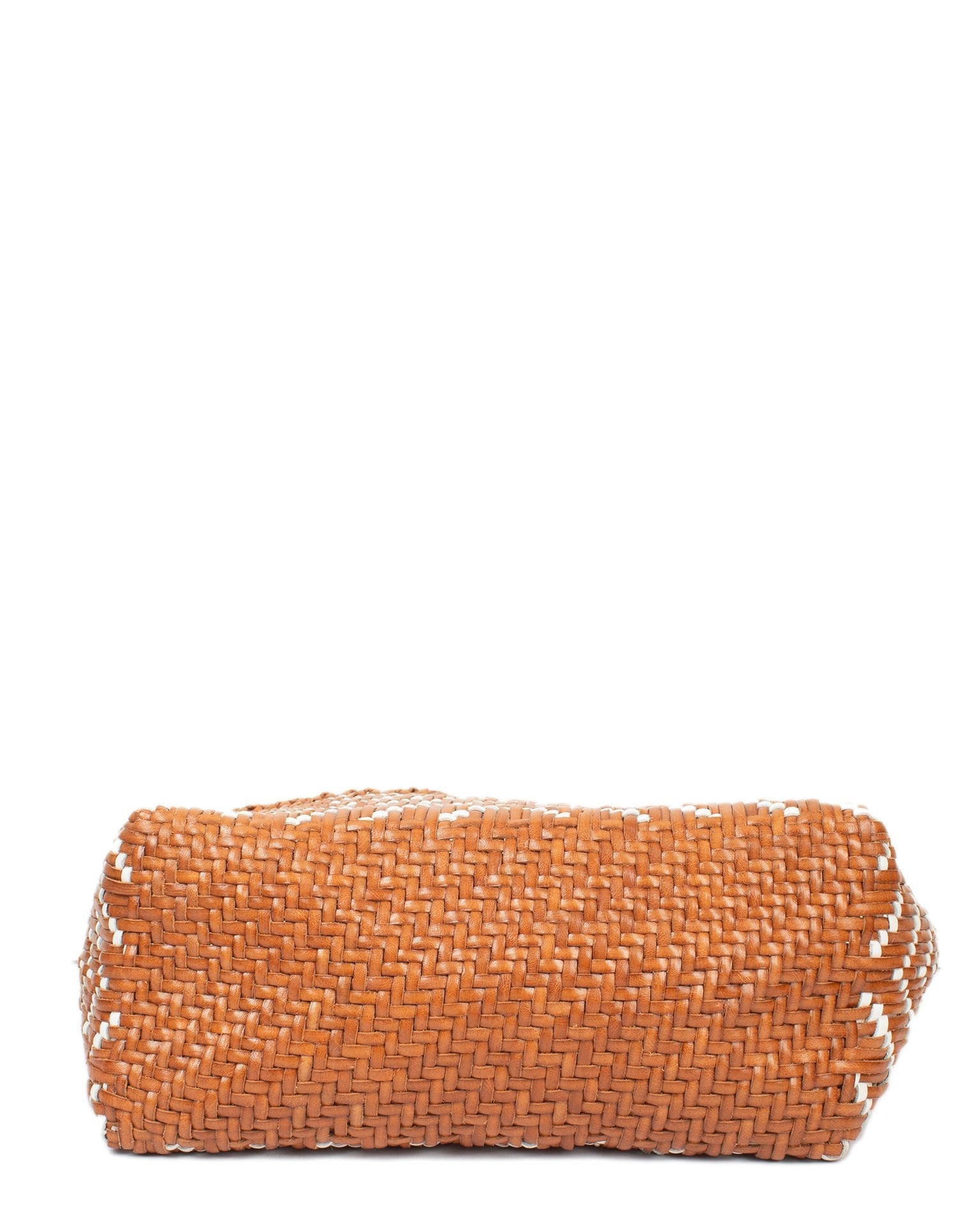 Kumari Basket - Big in Tan/White
