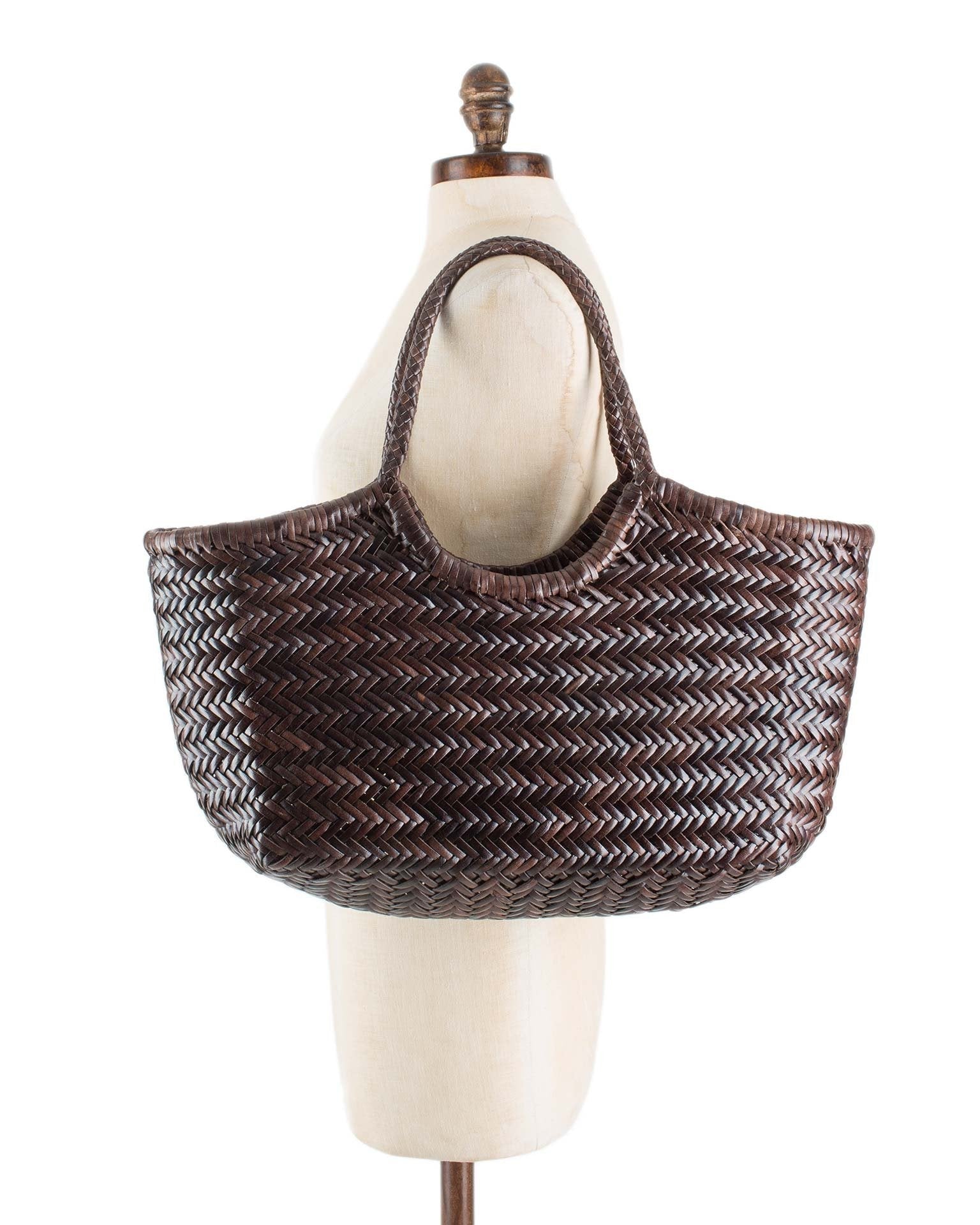 Nantucket Basket - Big in Dark Brown